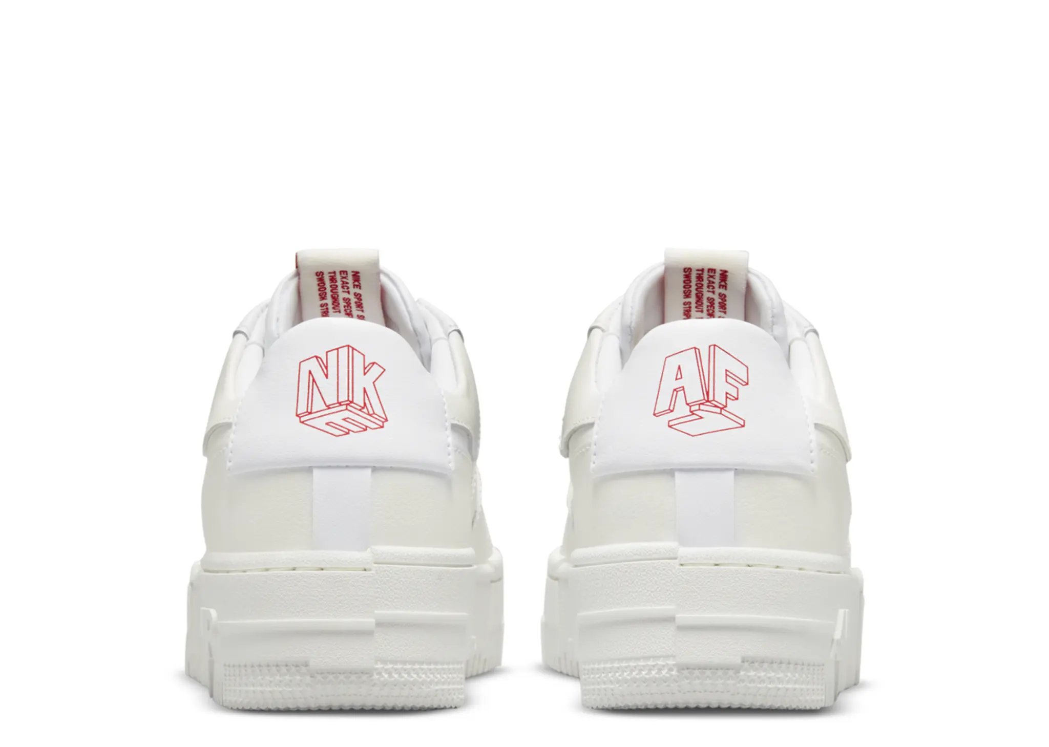 Nike Air Force 1 Pixel Summit White Red (Women's) - photo 3
