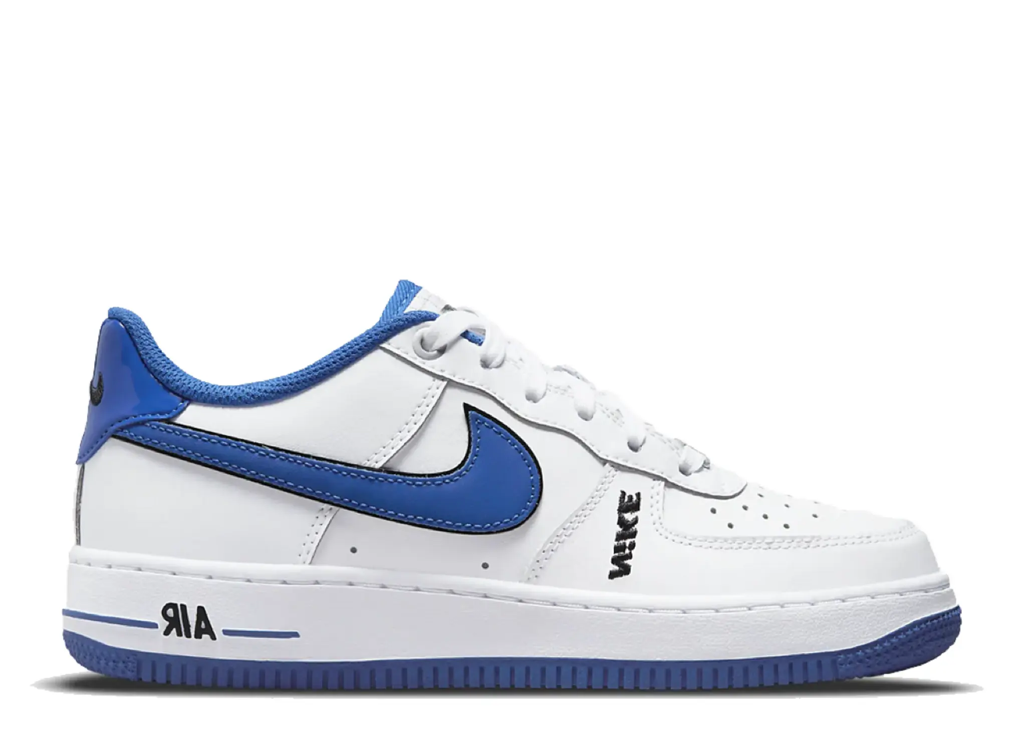Nike Air Force 1 LV8 White Game Royal (Grade School)