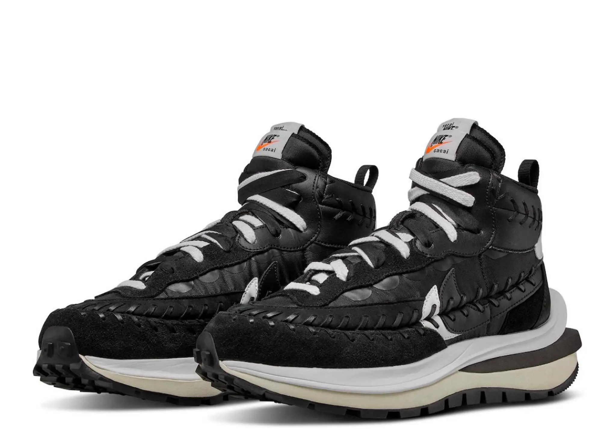 Nike Vaporwaffle sacai Jean Paul Gaultier Black White - photo 2