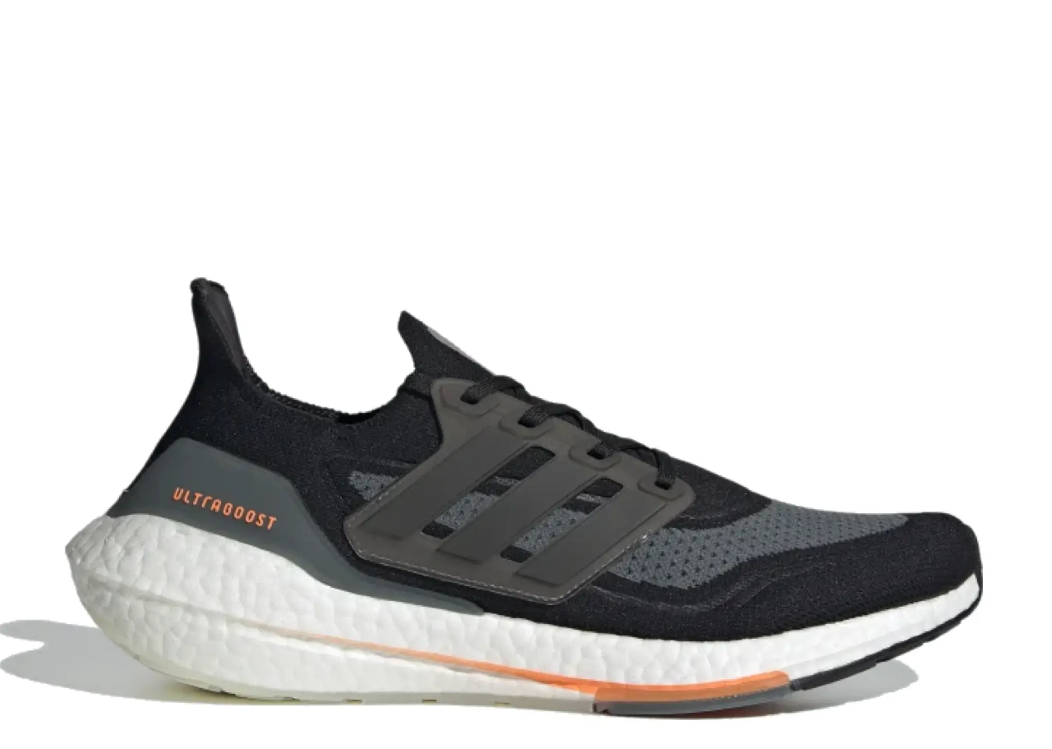 Adidas Ultra Boost 21 Black Blue Oxide Screaming Orange