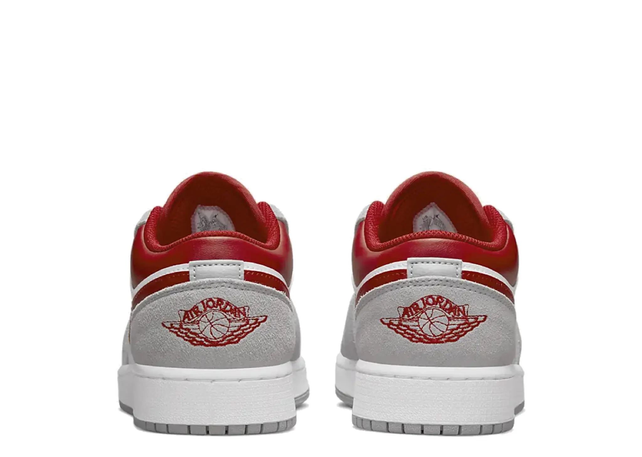 Air Jordan 1 Low SE Smoke Grey Gym Red (Grade School) - photo 3