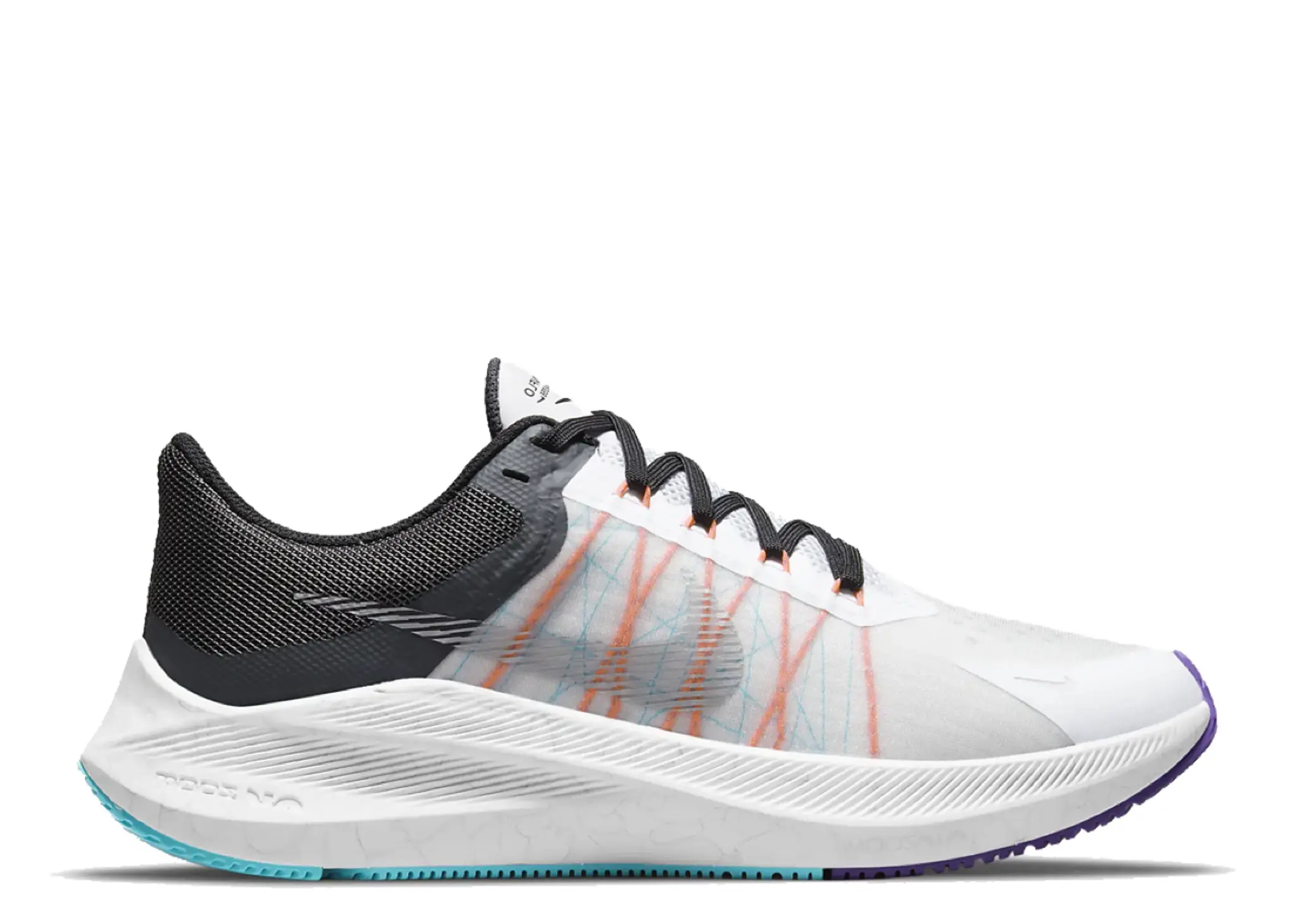 Nike Zoom Winflo 8 Metallic Silver Black (Women's)