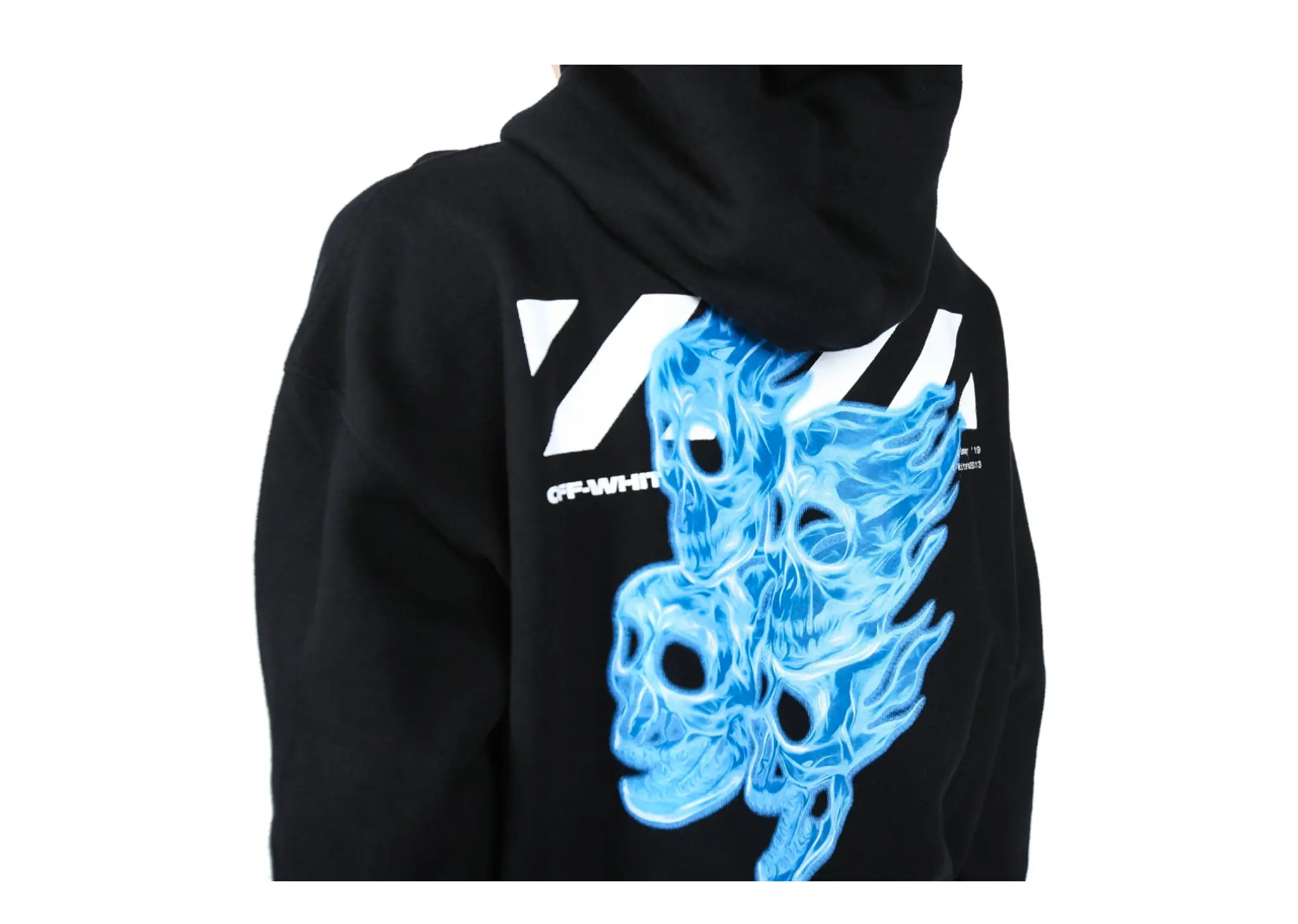 Off-White Skulls Oversized Hoodie Black Multi - photo 3