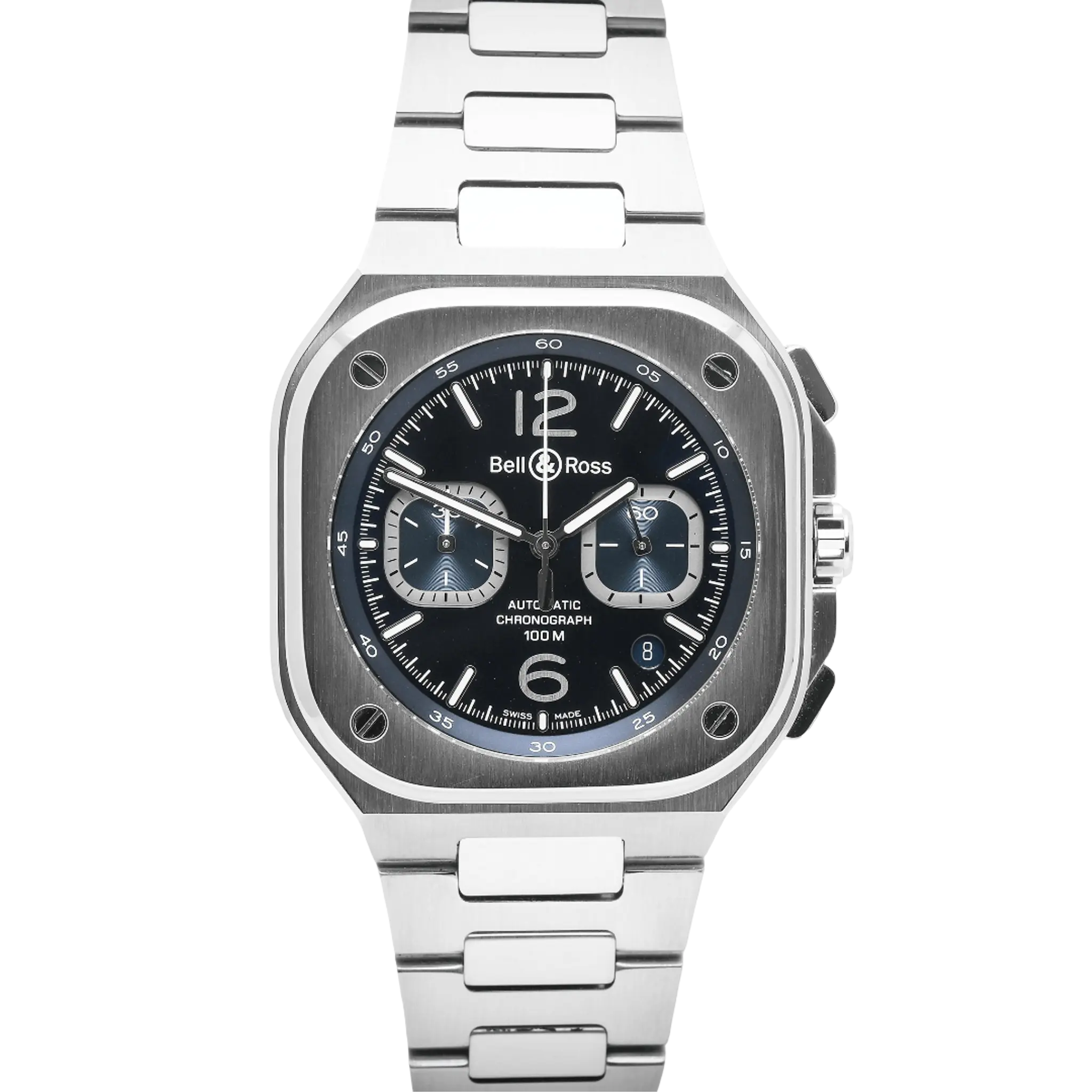 Bell & Ross BR05 Chrono Blue Steel Ref: BR05C-BU-ST/SST