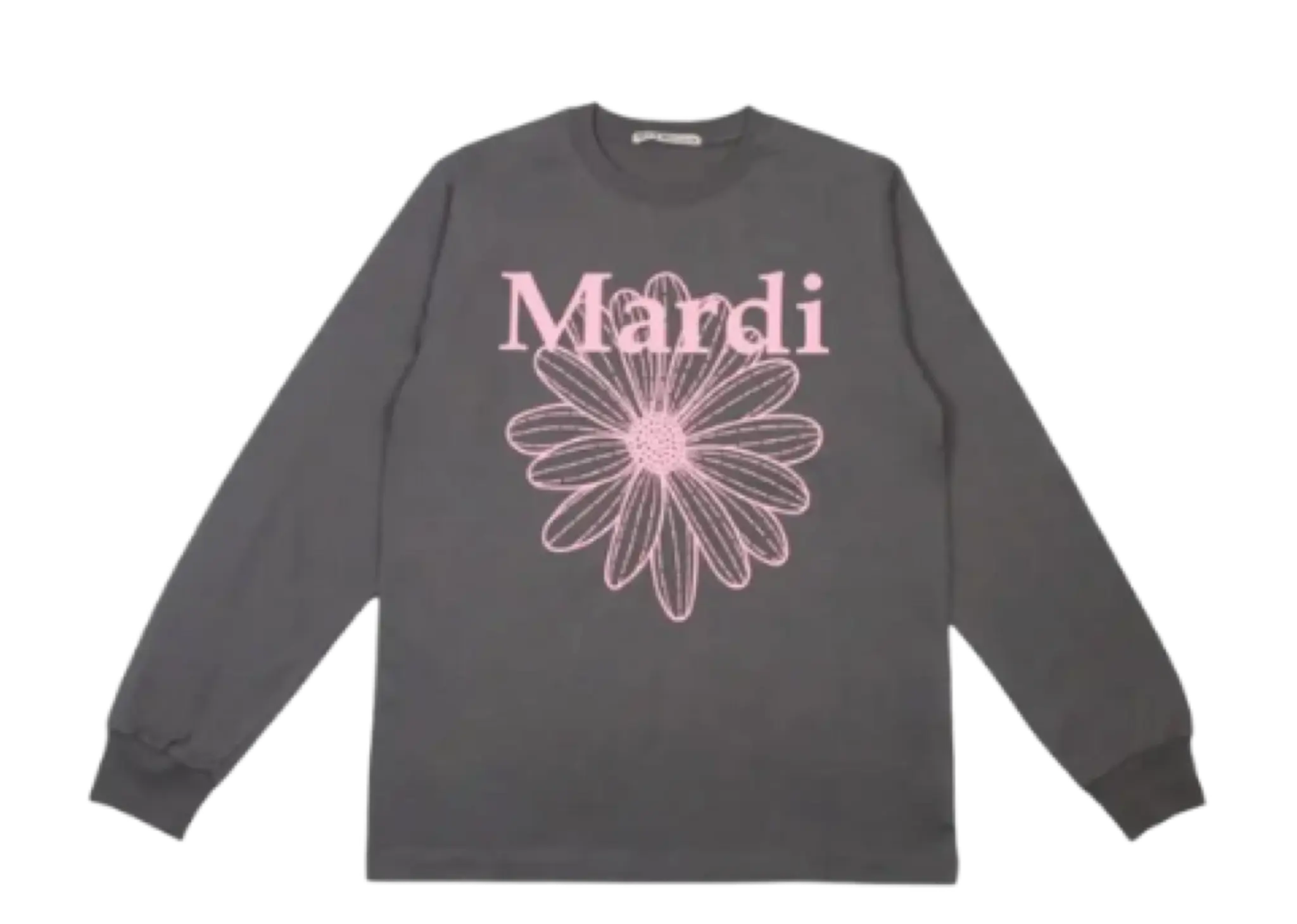 Mardi Mercredi Sweatshirt Flowermardi Charcoal Palepink