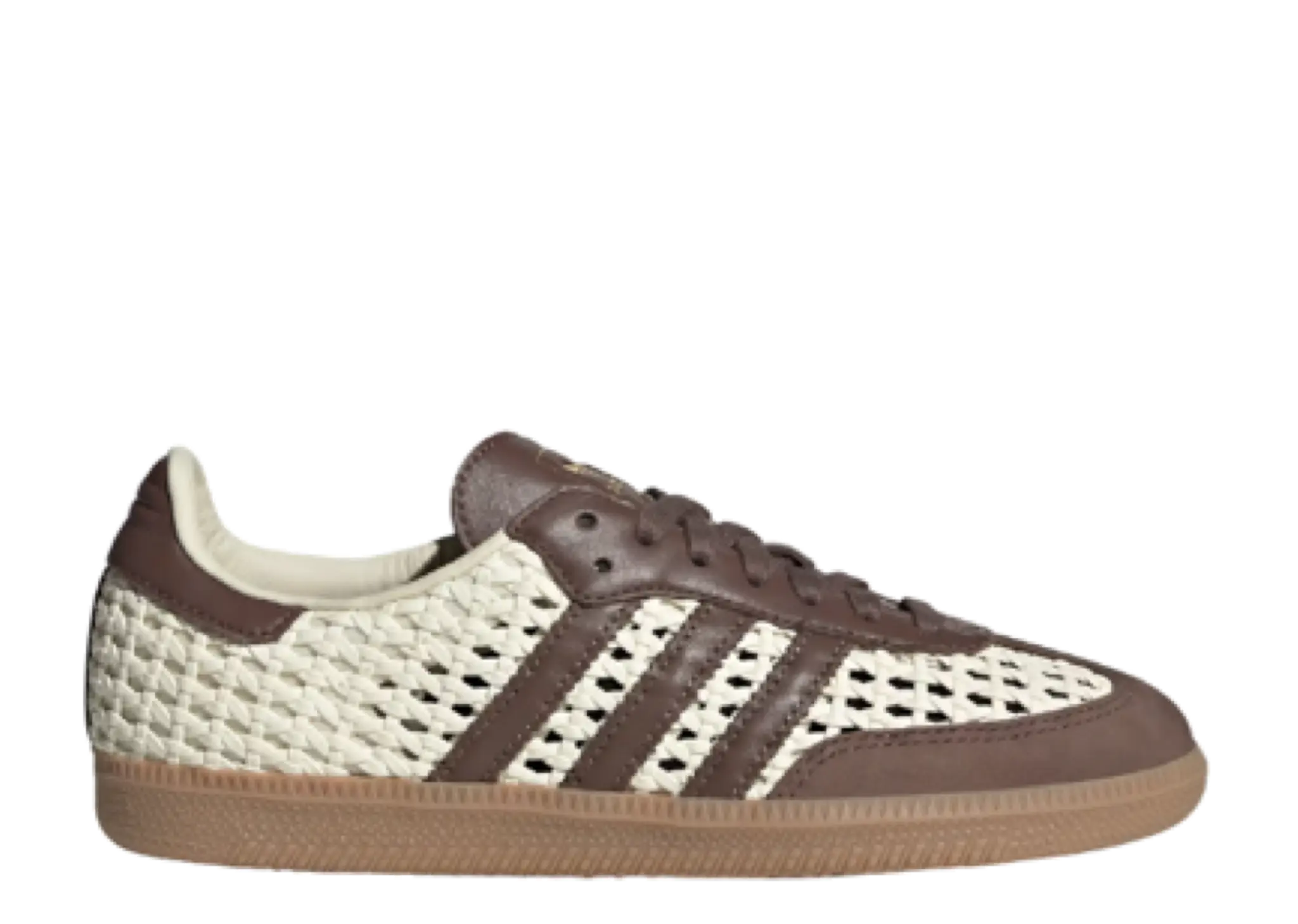 Adidas Samba OG Cream White Earth Strata Gold Metallic (Women's)