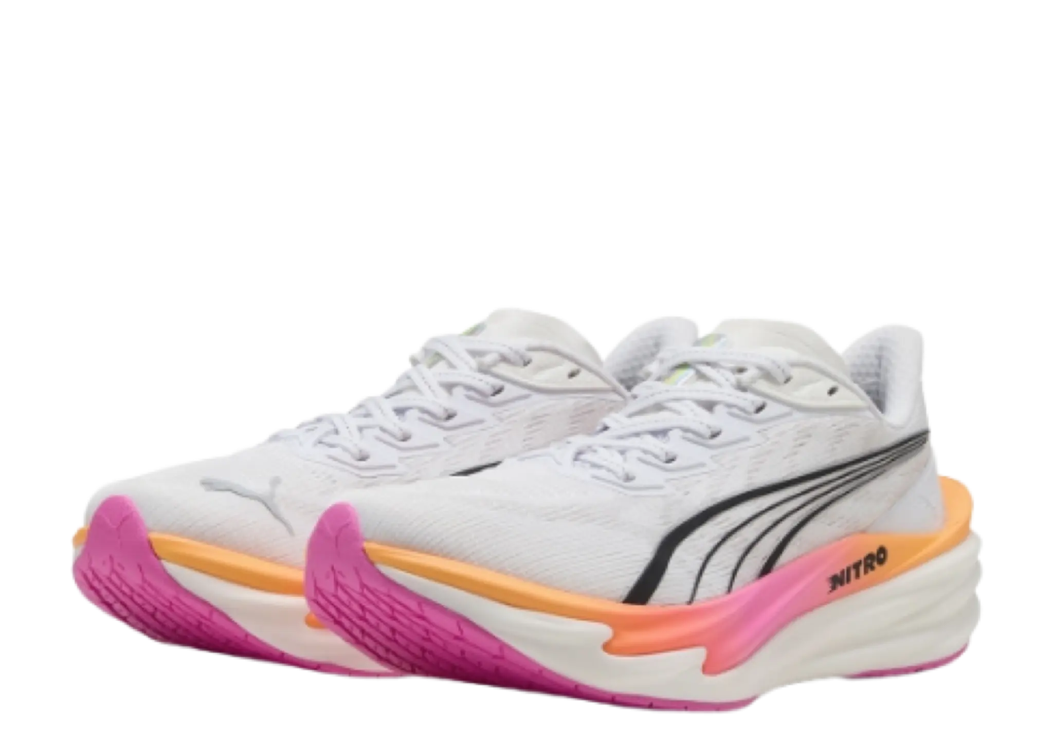 Puma Deviate Nitro 4 White Poison Pink Glowing Red (Women's) - photo 2