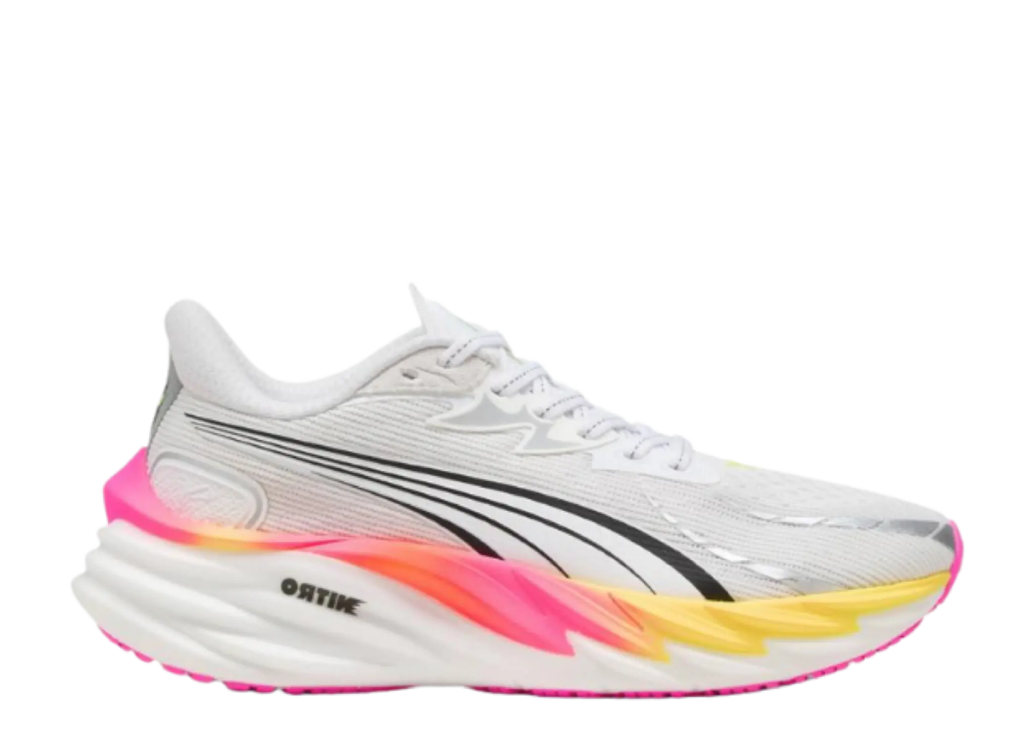 Puma Velocity Nitro 4 White Glowing Red Poison Pink (Women's)