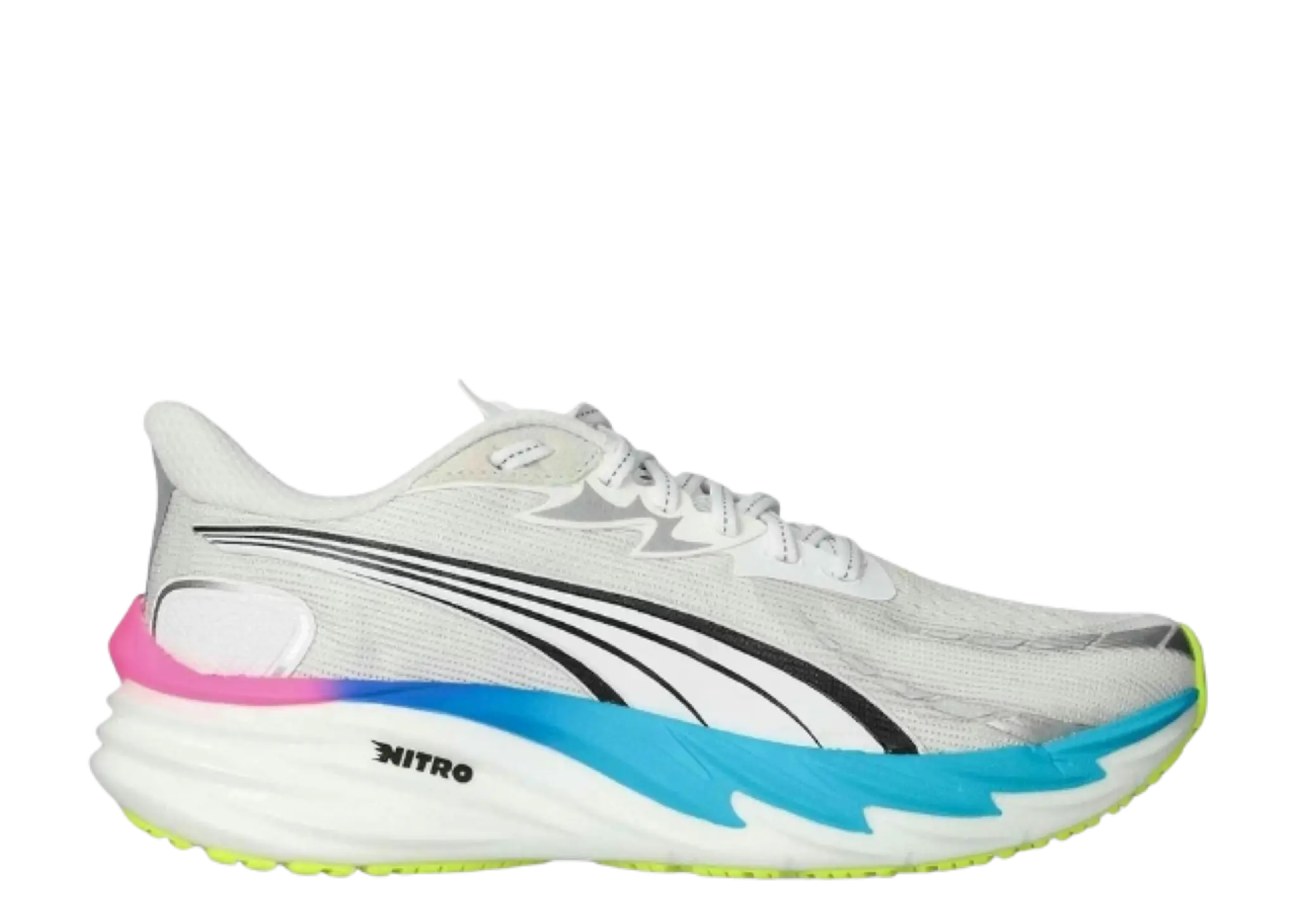 Puma Velocity Nitro 4 White Ultra Blue Poison Pink