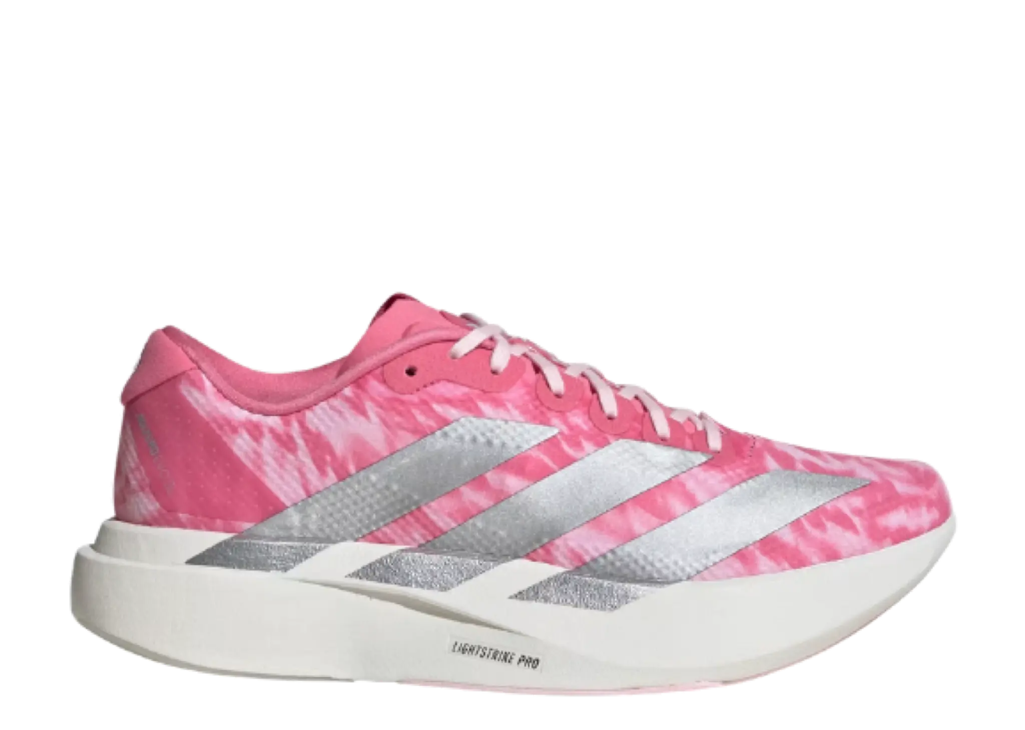 Adidas Adizero Evo SL Woven Pink Fusion Silver Metallic Clear Pink (Women's)