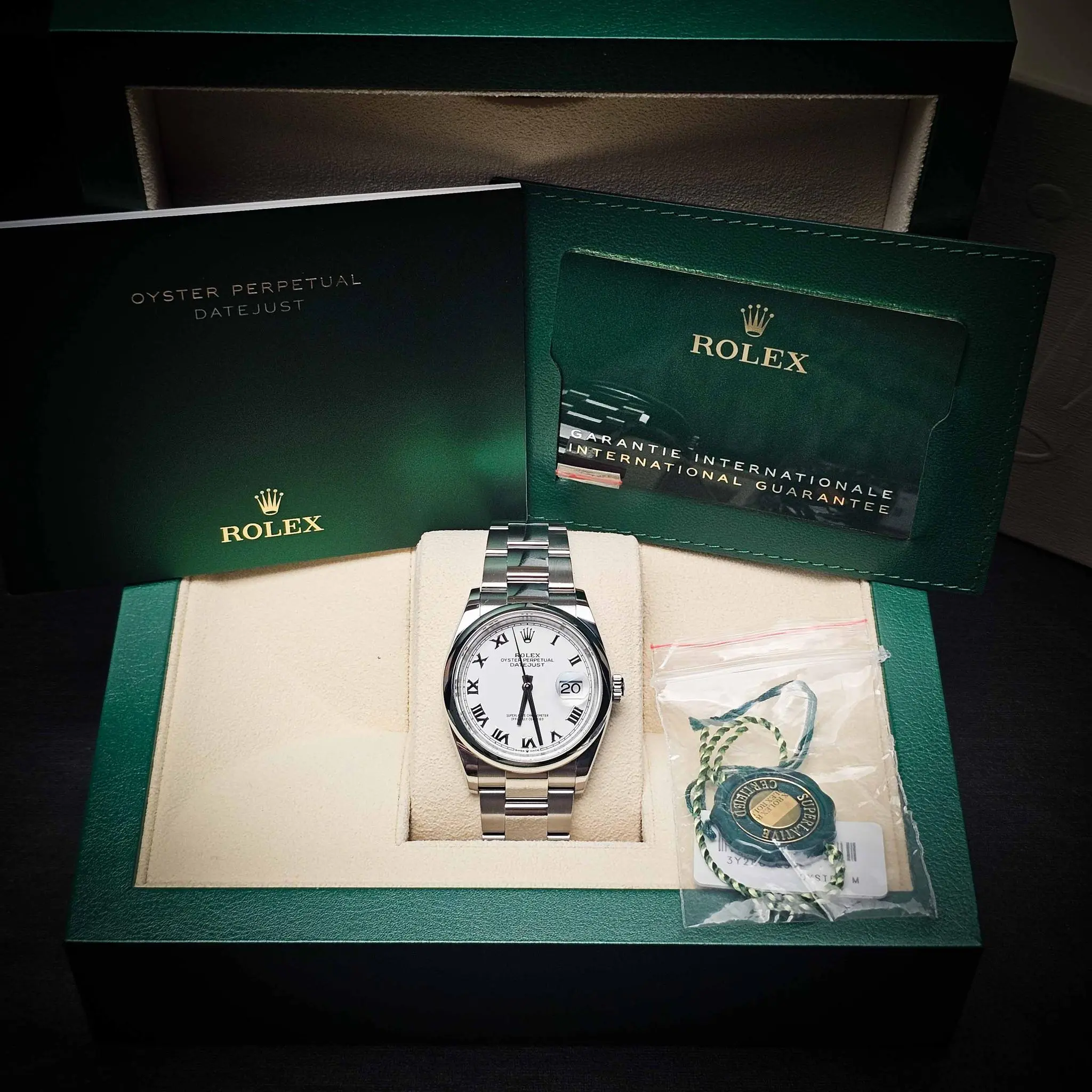 Rolex Datejust White Roman 36mm Ref : 126200 - photo 6