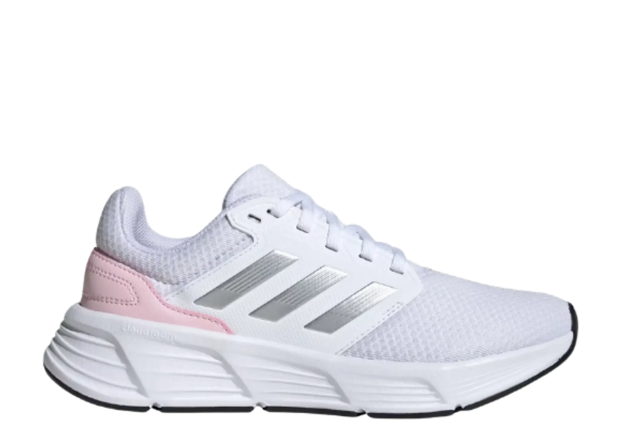 Adidas Galaxy 6 Cloud White Silver Metallic Clear Pink (Women's)