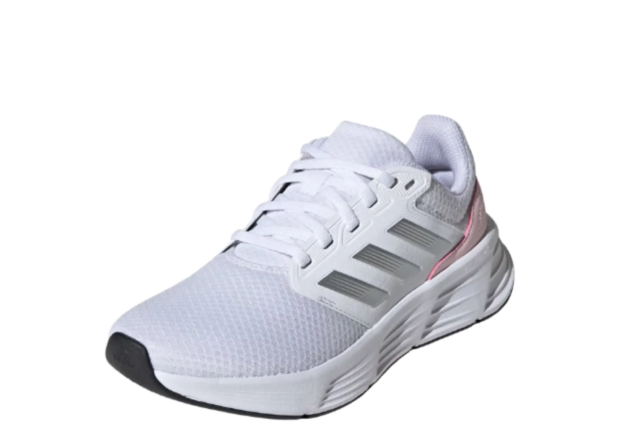 Adidas Galaxy 6 Cloud White Silver Metallic Clear Pink (Women's) - photo 2