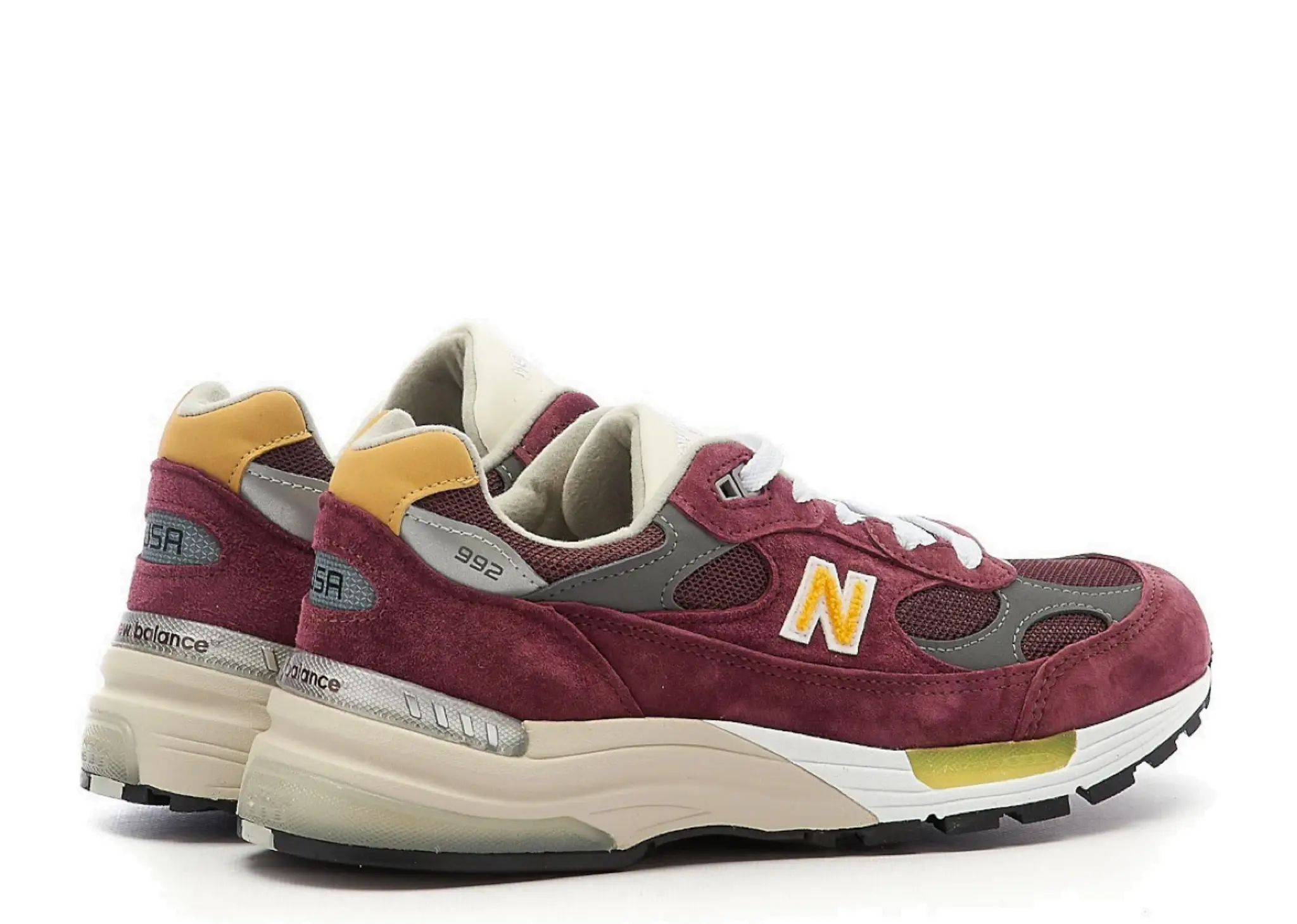 New Balance 992 Burgundy Gold - photo 3