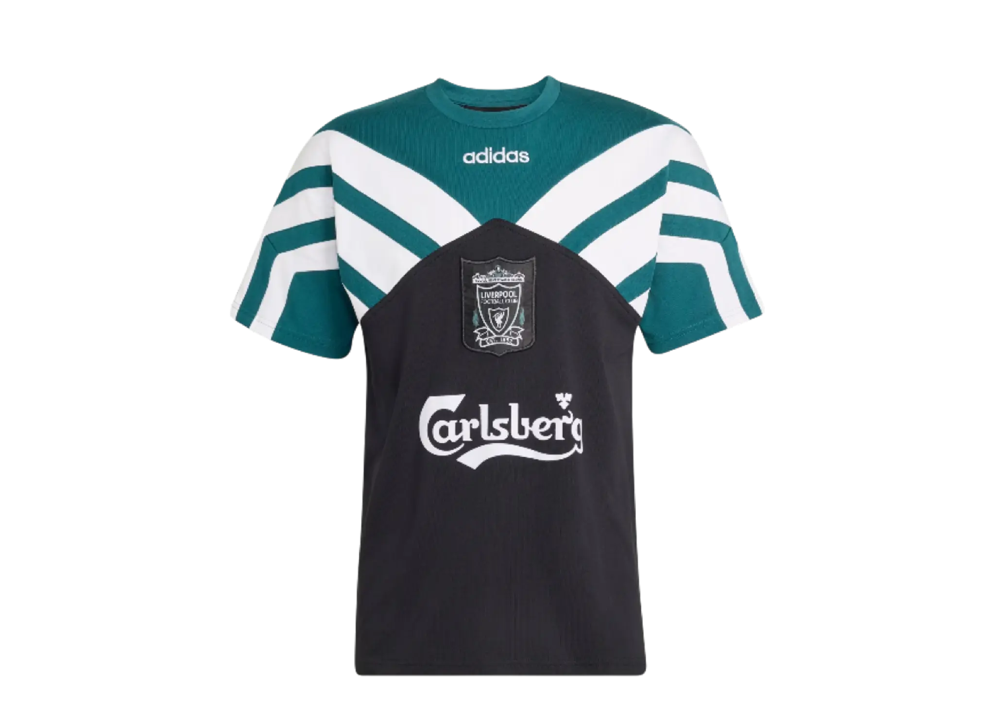 Adidas Liverpool FC 95 T-Shirt Black Rich Green
