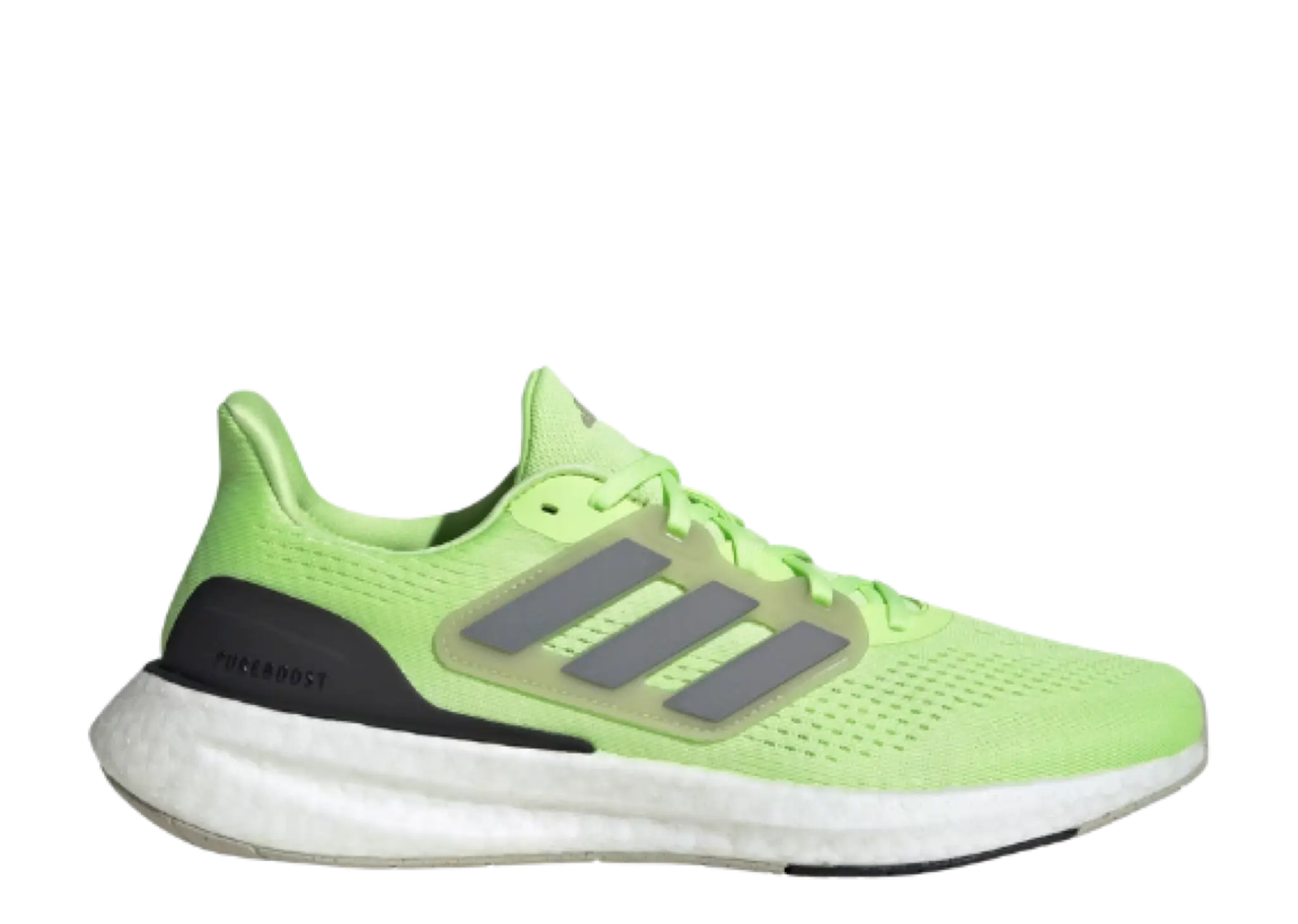 Adidas Pureboost 23 Green Spark Iron Metallic Putty Grey