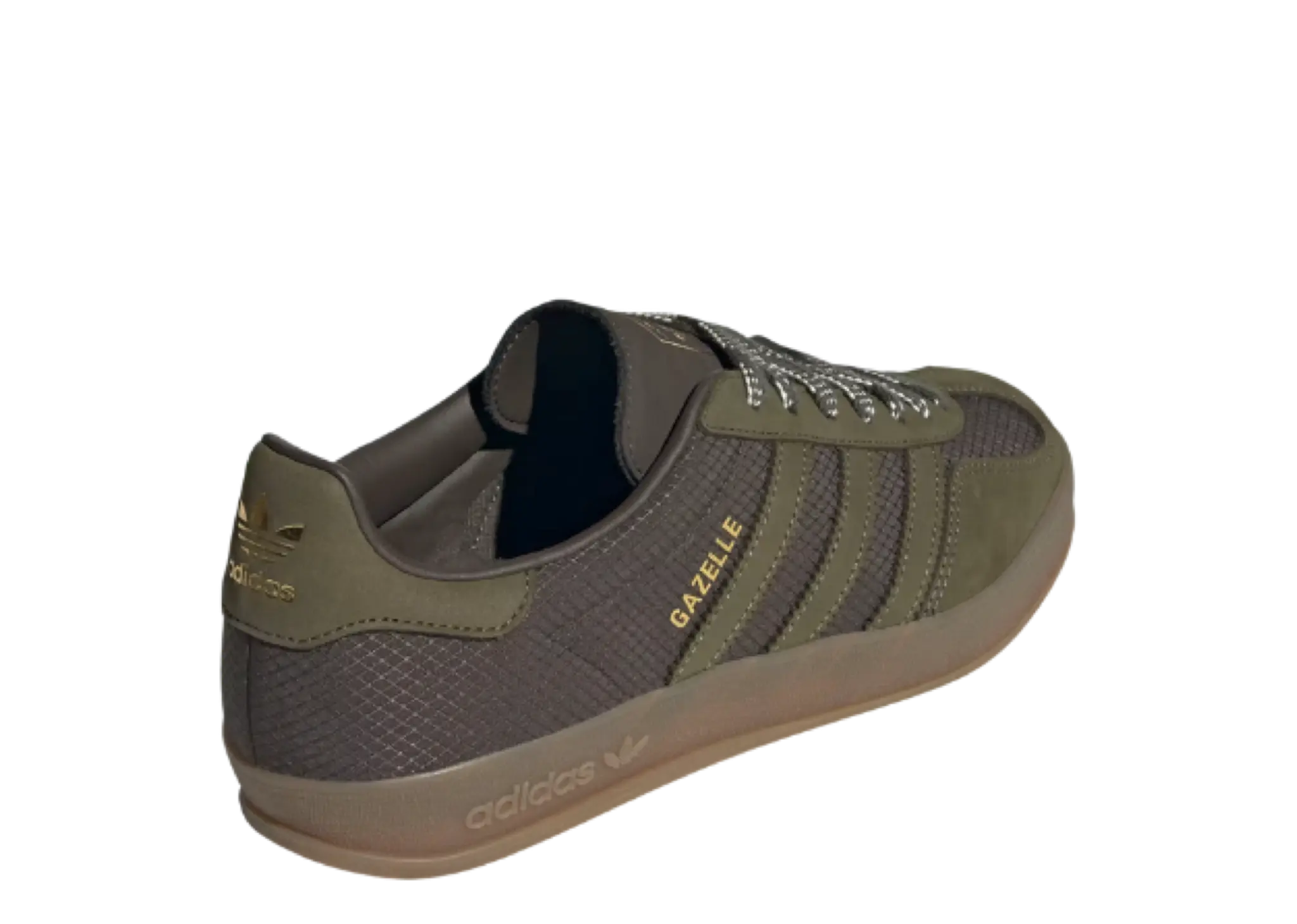 Adidas Gazelle Indoor Shadow Olive Focus Olive Off White - photo 3