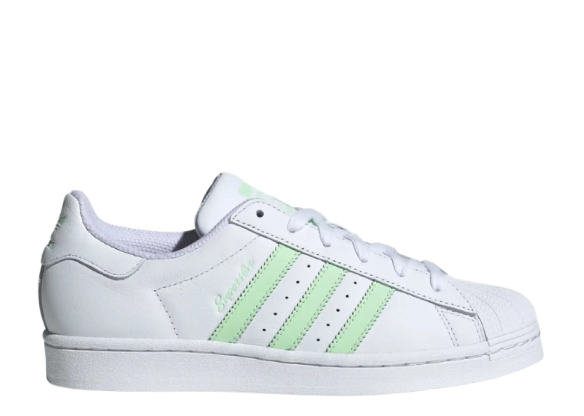 Adidas Superstar Cloud White Semi Green Spark Cloud White (Women's)