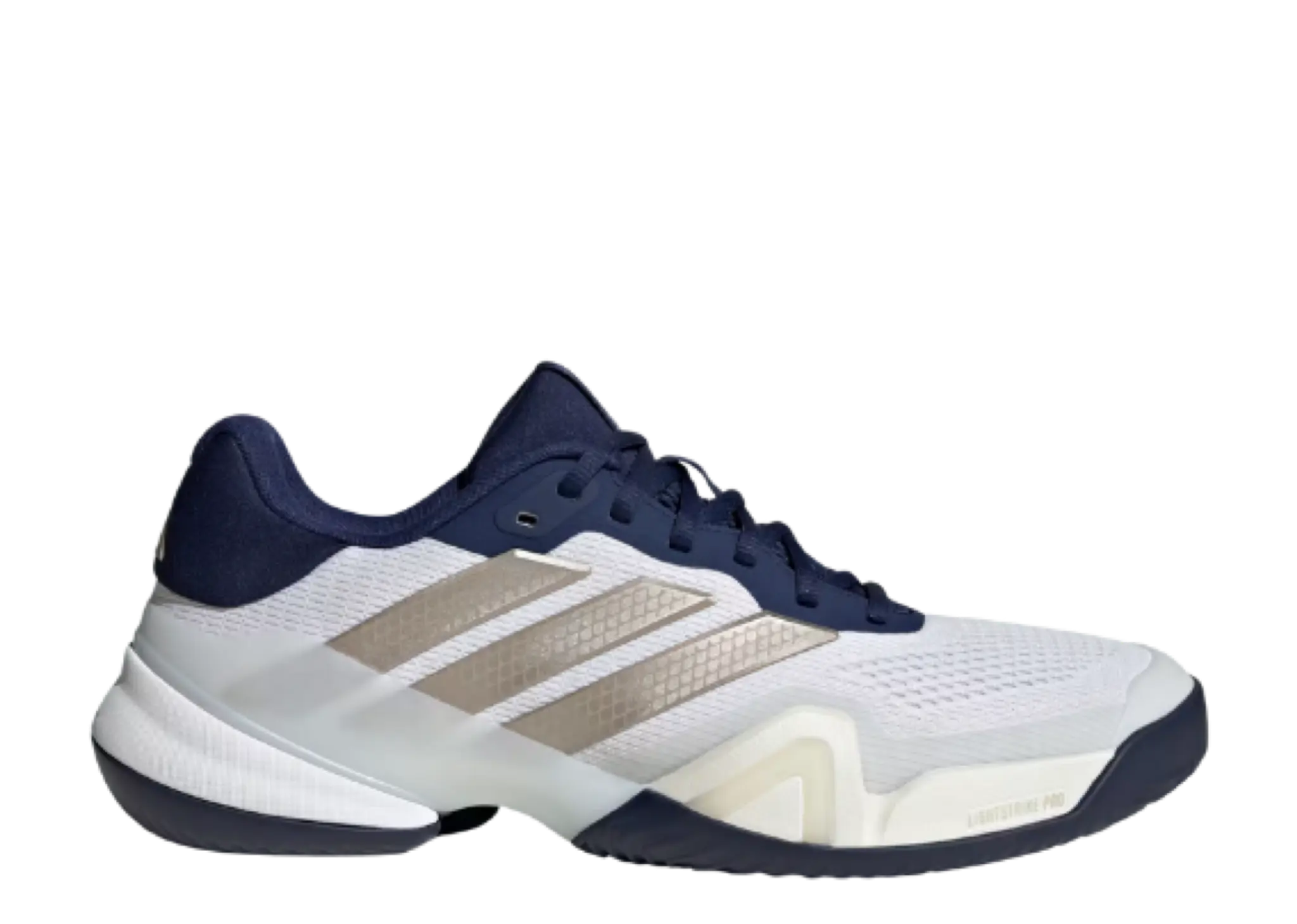 Adidas Barricade 14 White Cyber Metallic Dark Blue
