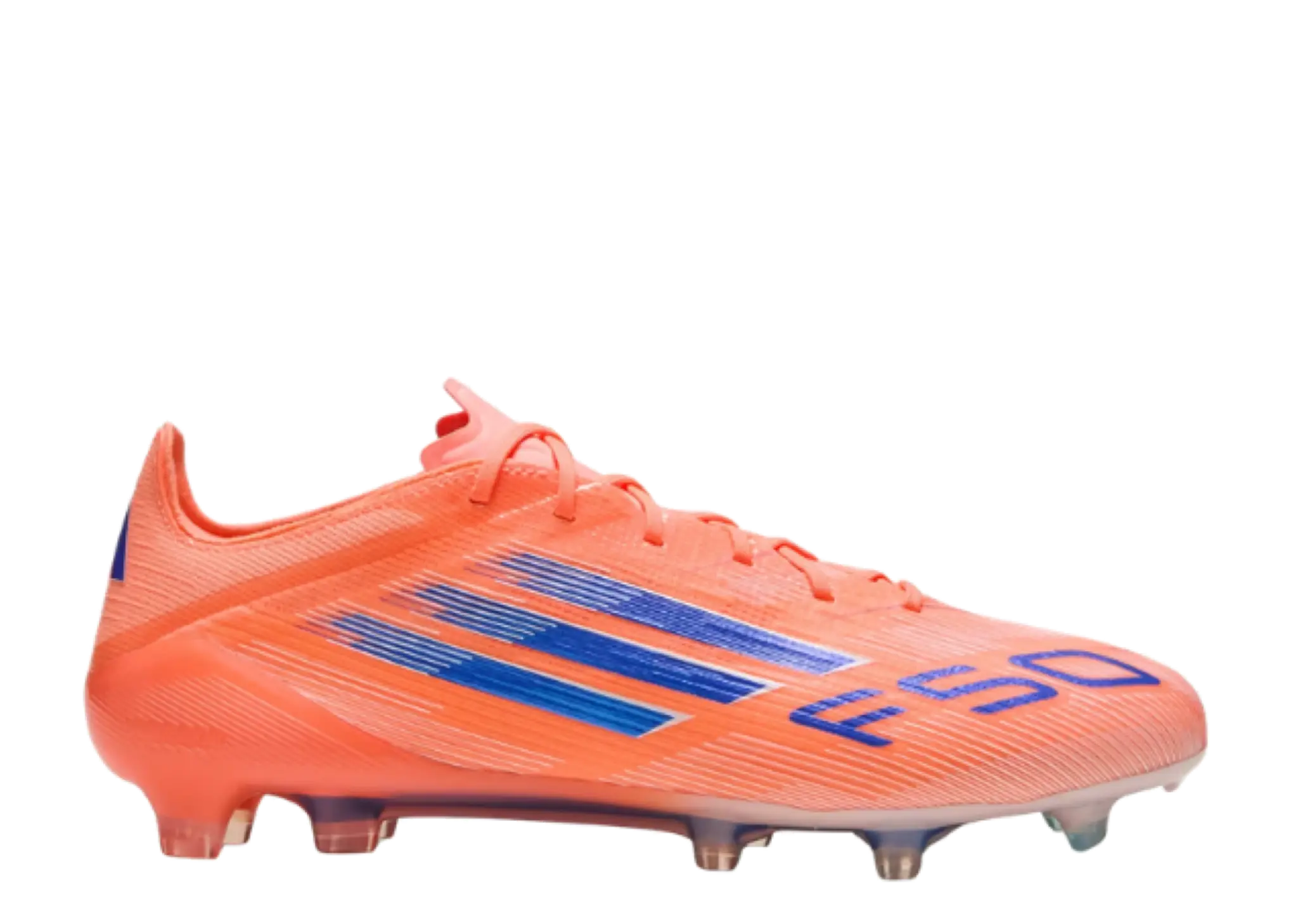 Adidas F50 Elite FG Cleats Beam Orange Lucid Blue Cloud White