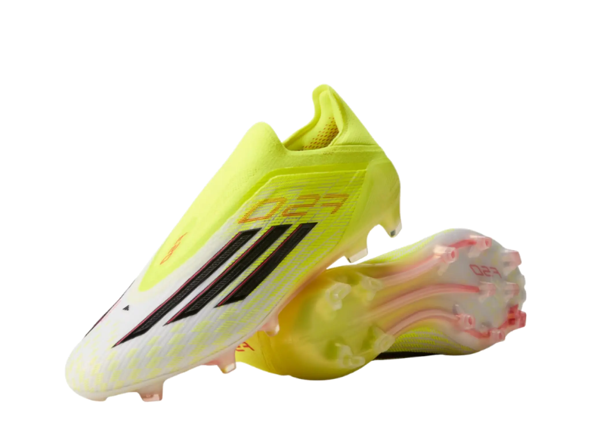 Adidas F50 Elite Laceless FG Team Solar Yellow Core Black Lucid Red - photo 2