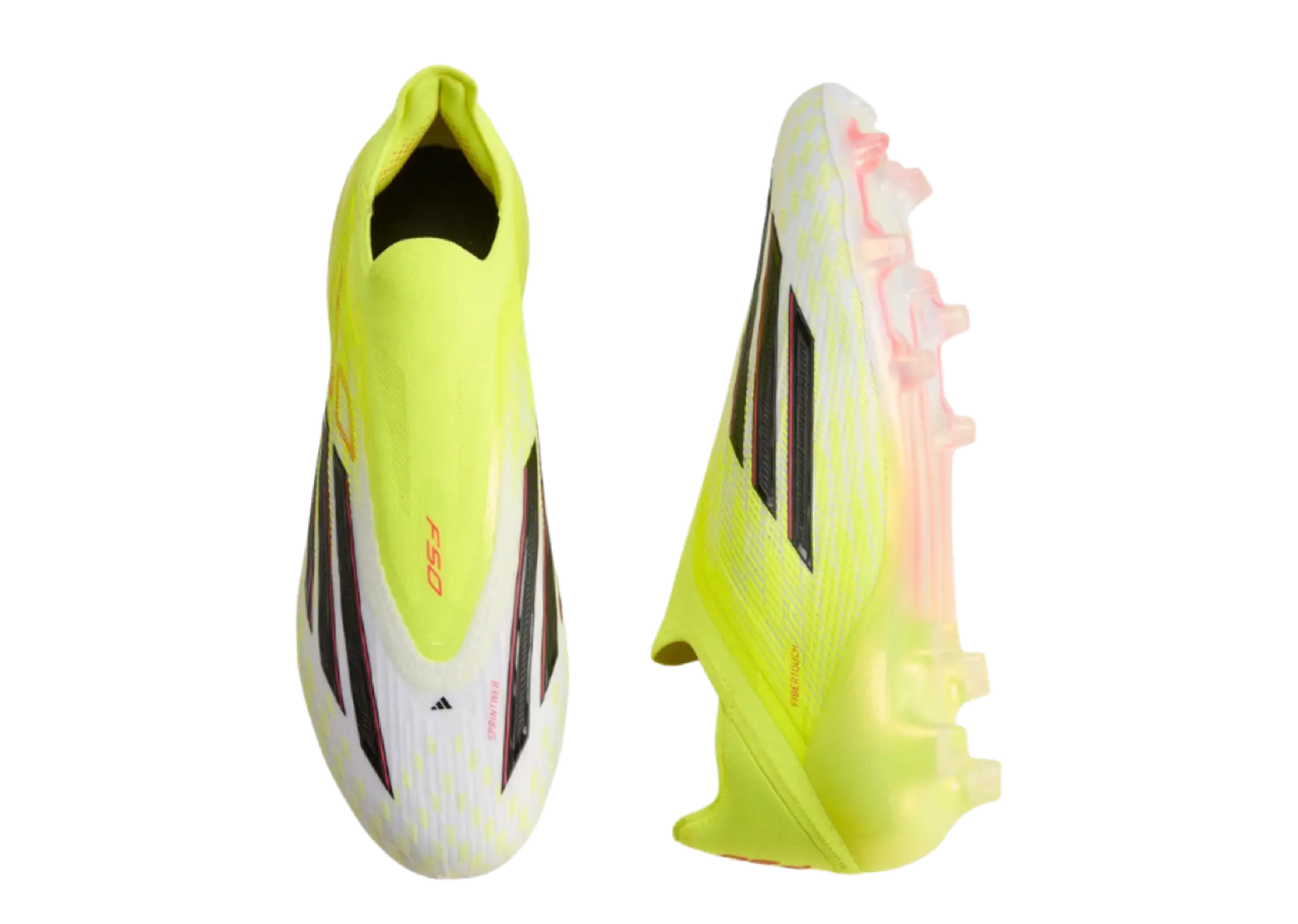 Adidas F50 Elite Laceless FG Team Solar Yellow Core Black Lucid Red - photo 3