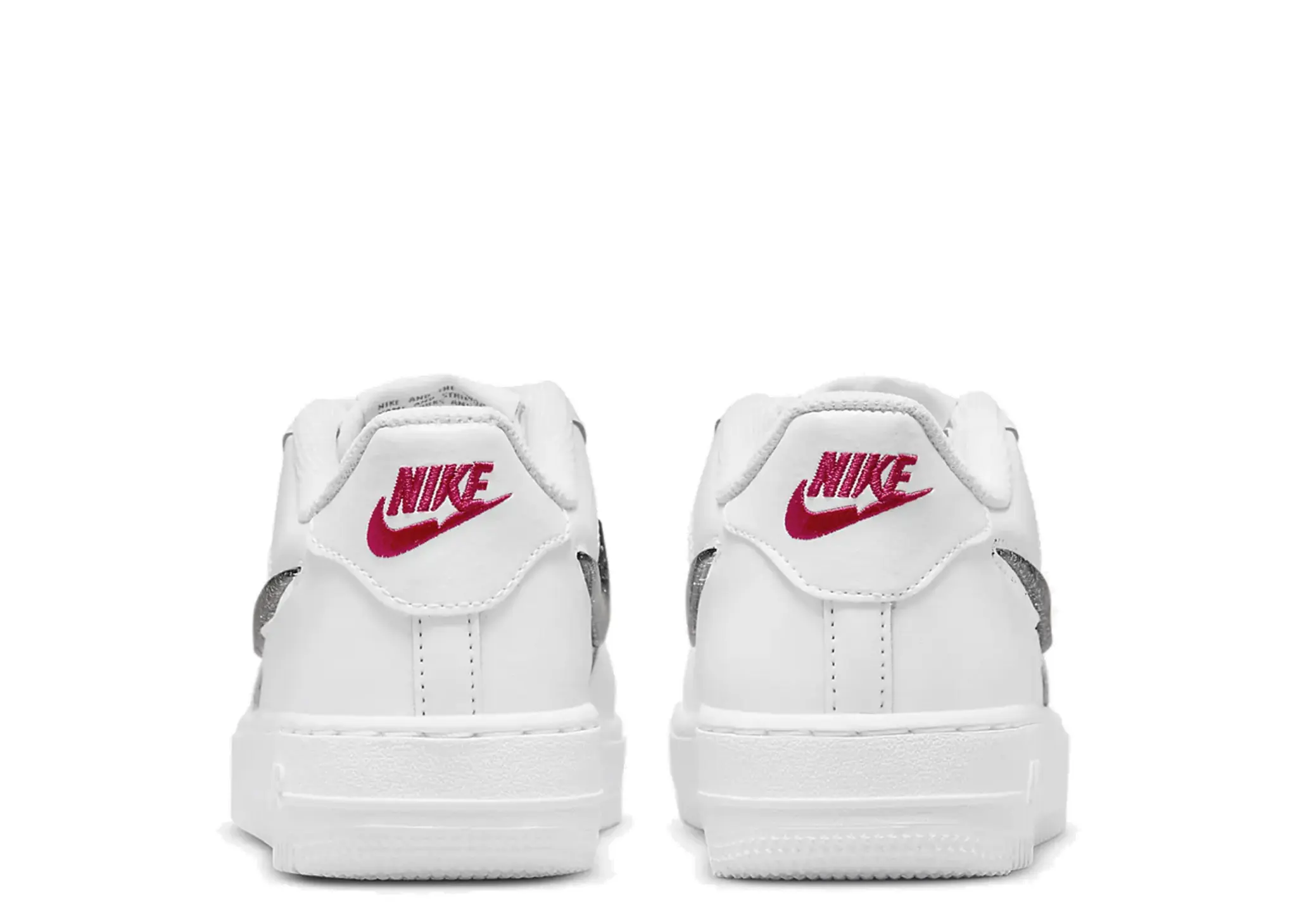 Nike Air Force 1 Low LV8 White Metallic Silver (Grade School) - photo 3