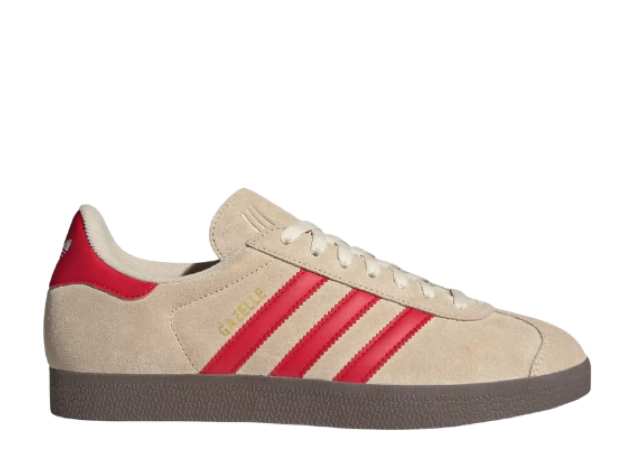 Adidas Gazelle Sand Strata Better Scarlet Cloud White