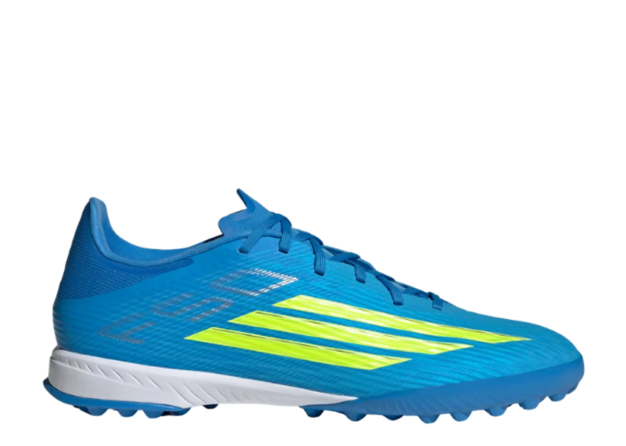 Adidas F50 League Turf Lucid Ray Blue Team Solar Yellow Lucid Aquamarine