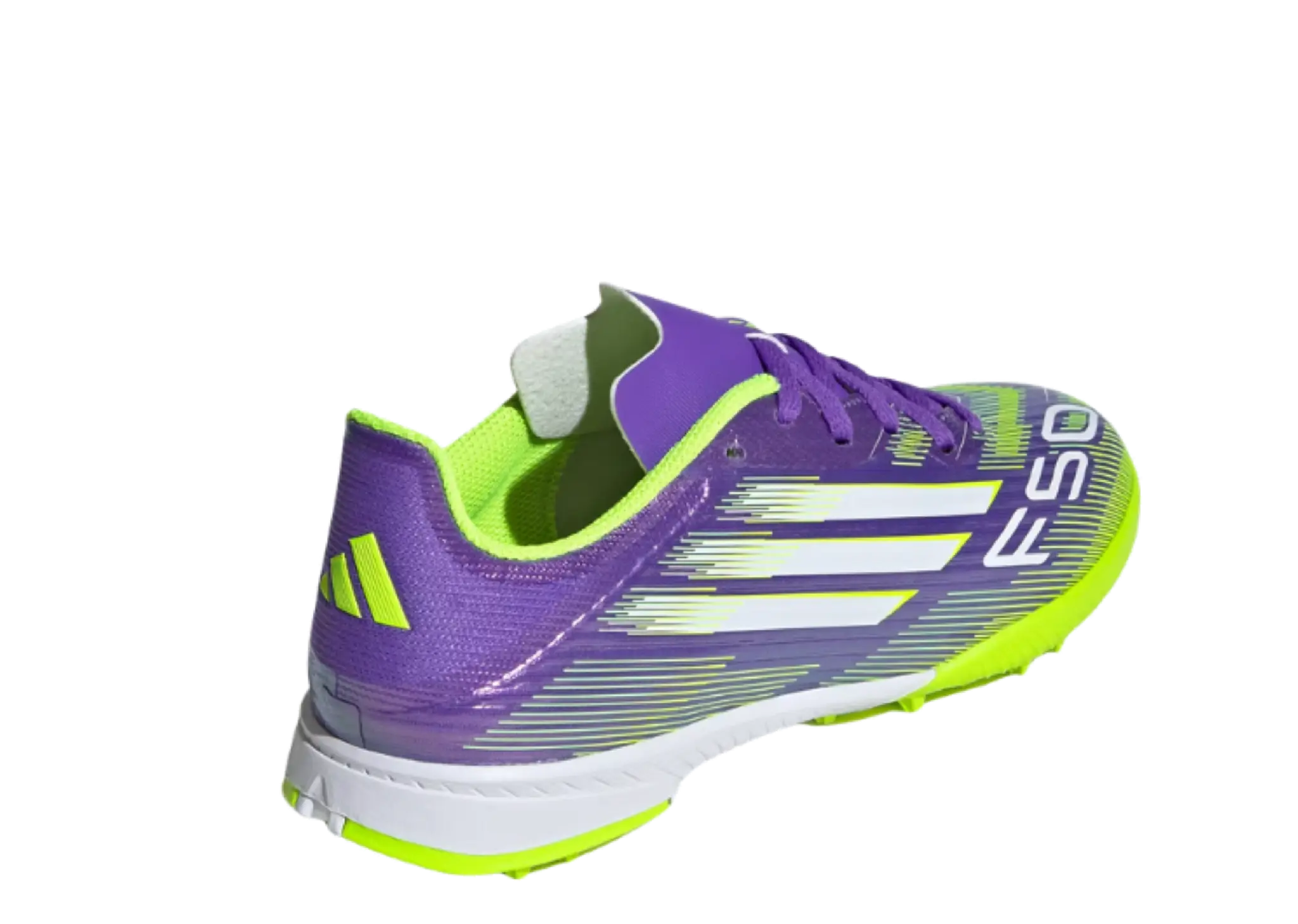 Adidas F50 League Turf Purple Rush Cloud White Lucid Lemon (Grade School) - photo 3