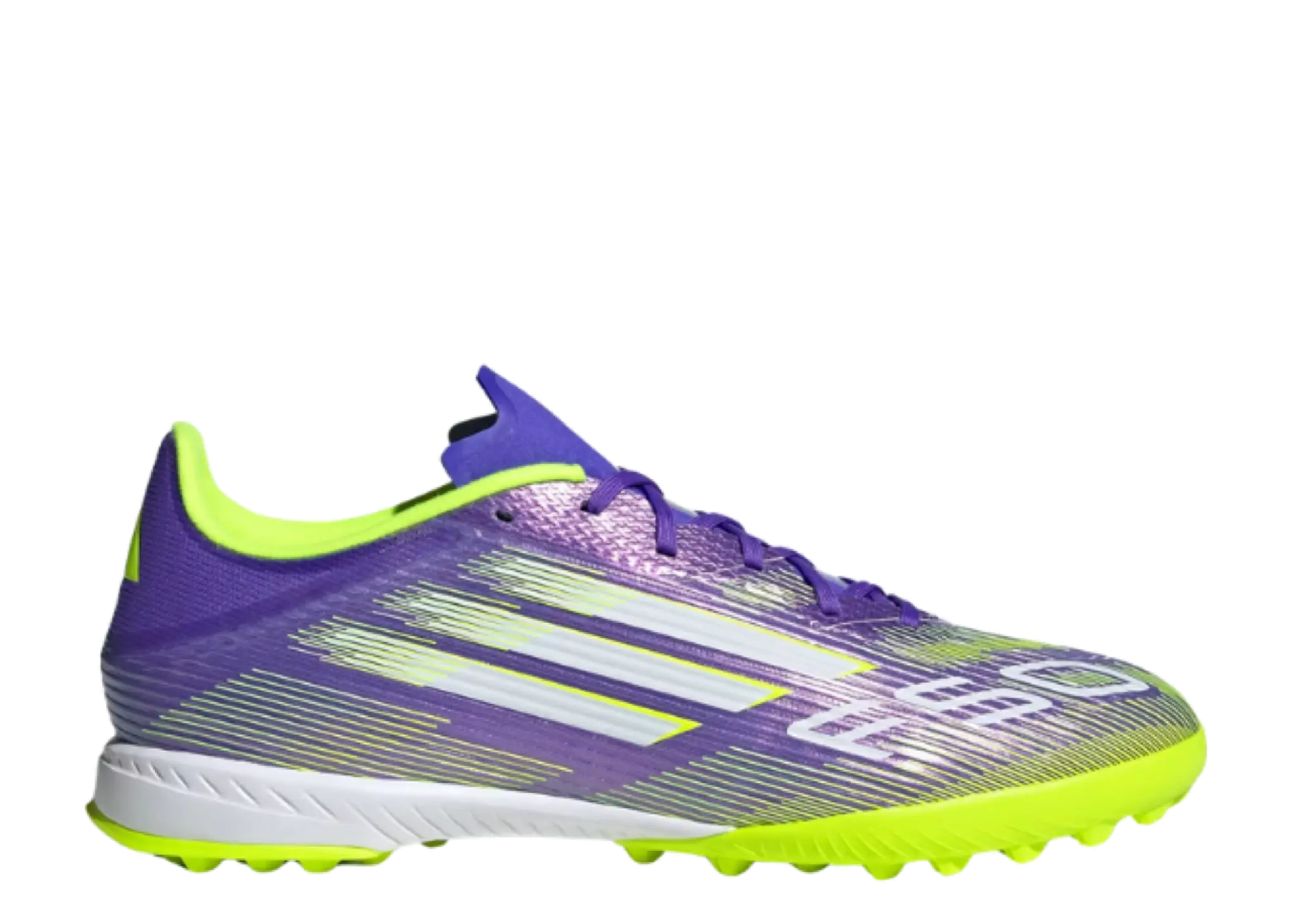 Adidas F50 League Turf Purple Rush Cloud White Lucid Lemon