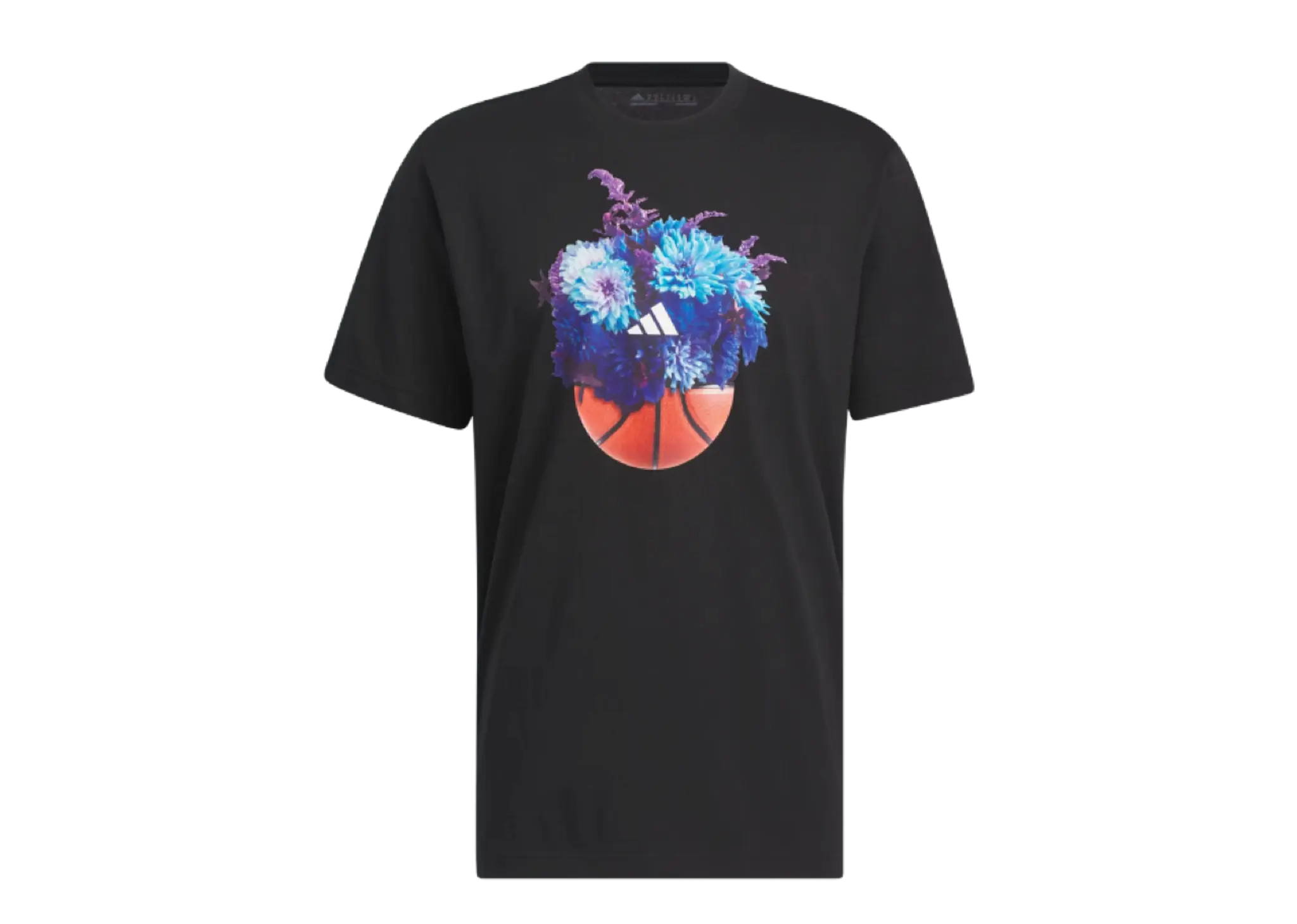 Adidas Floral Hoops Graphic Tee Black