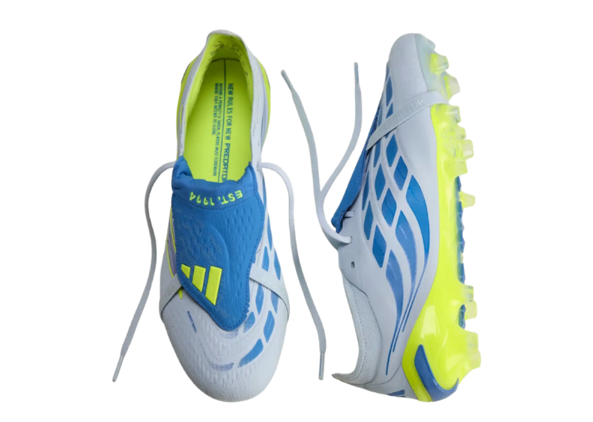 Adidas Predator Elite FT FG Crystal Sky Ray Blue Team Solar Yellow - photo 3