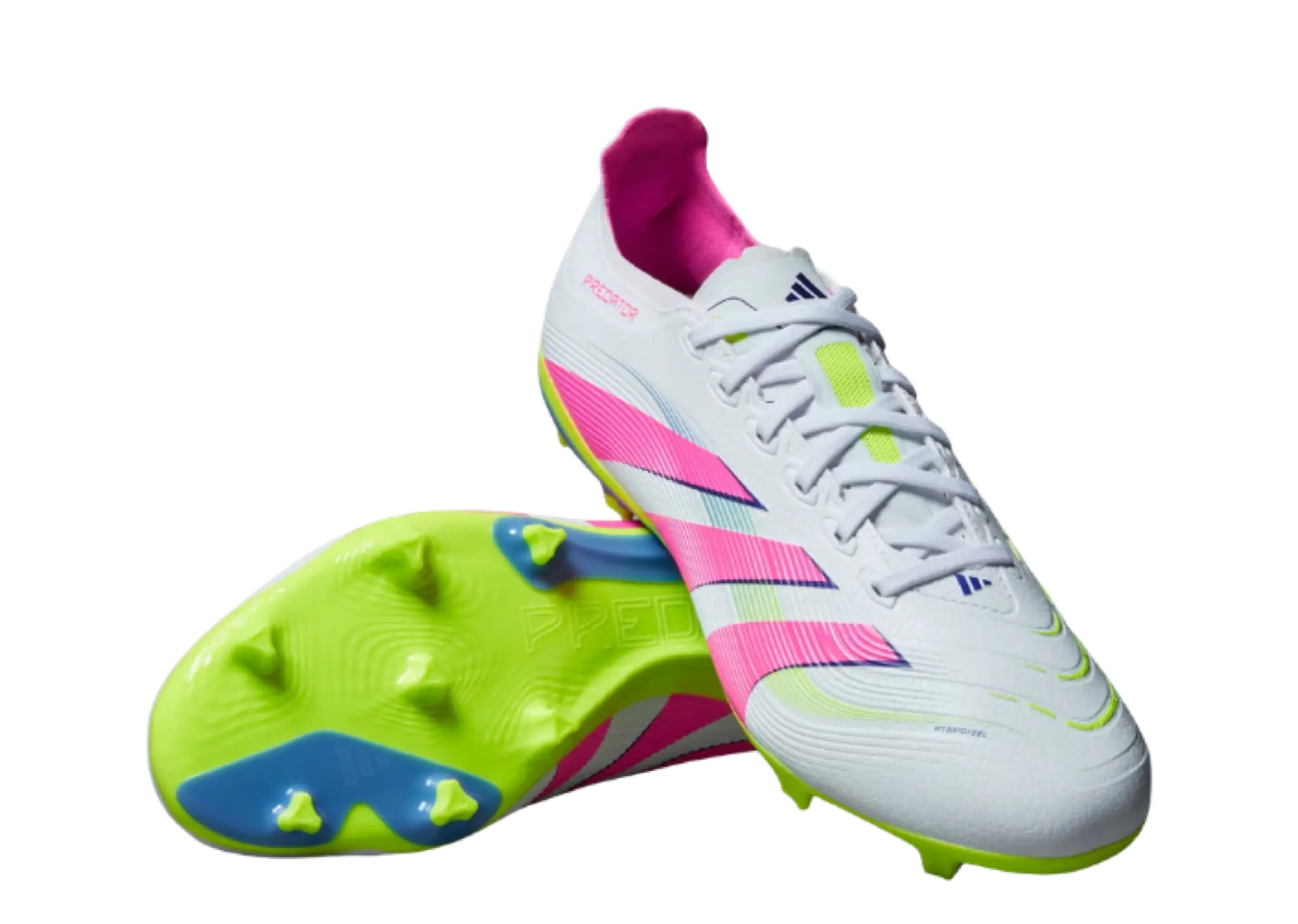 Adidas Predator League FG/MG Cloud White Lucid Pink Lucid Lemon - photo 3