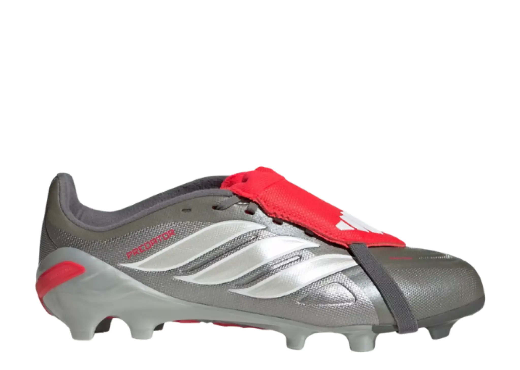 Adidas Predator League FT FG Iron Metallic  Lucid Red (Grade School)