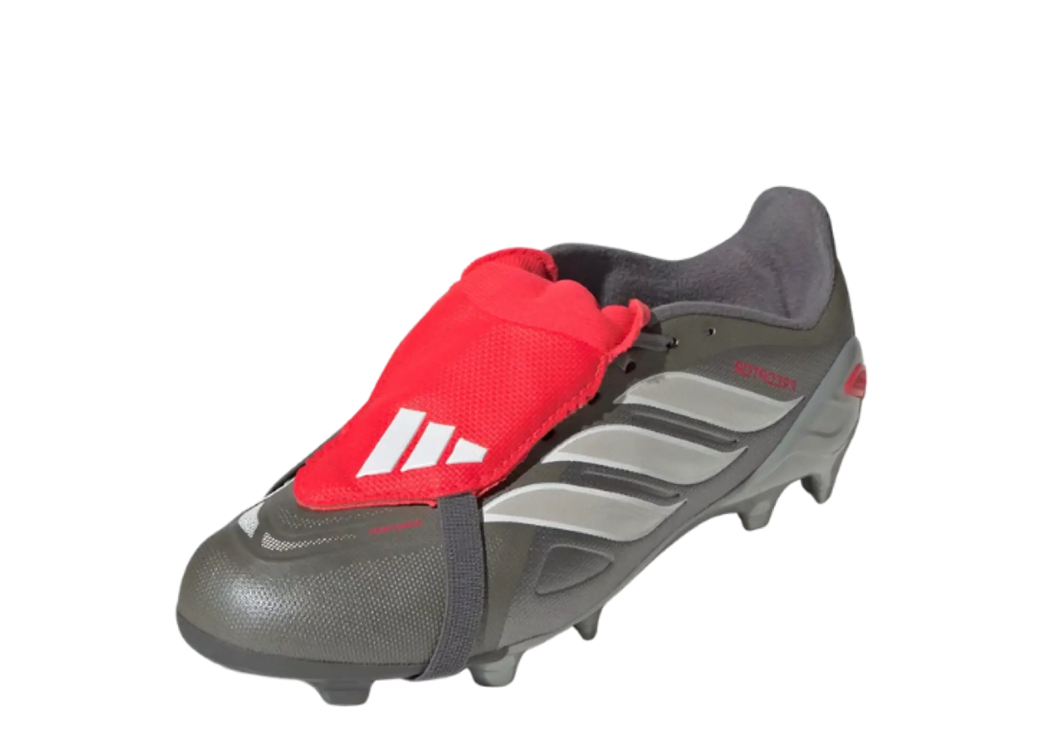 Adidas Predator League FT FG Iron Metallic  Lucid Red (Grade School) - photo 2