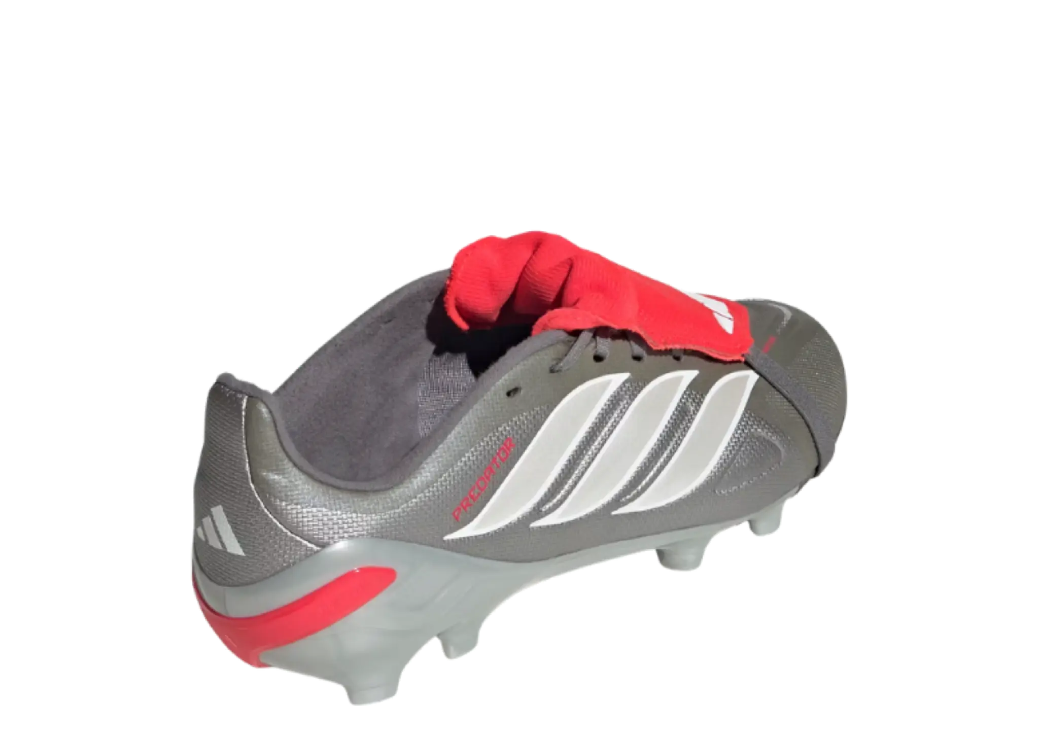 Adidas Predator League FT FG Iron Metallic  Lucid Red (Grade School) - photo 3