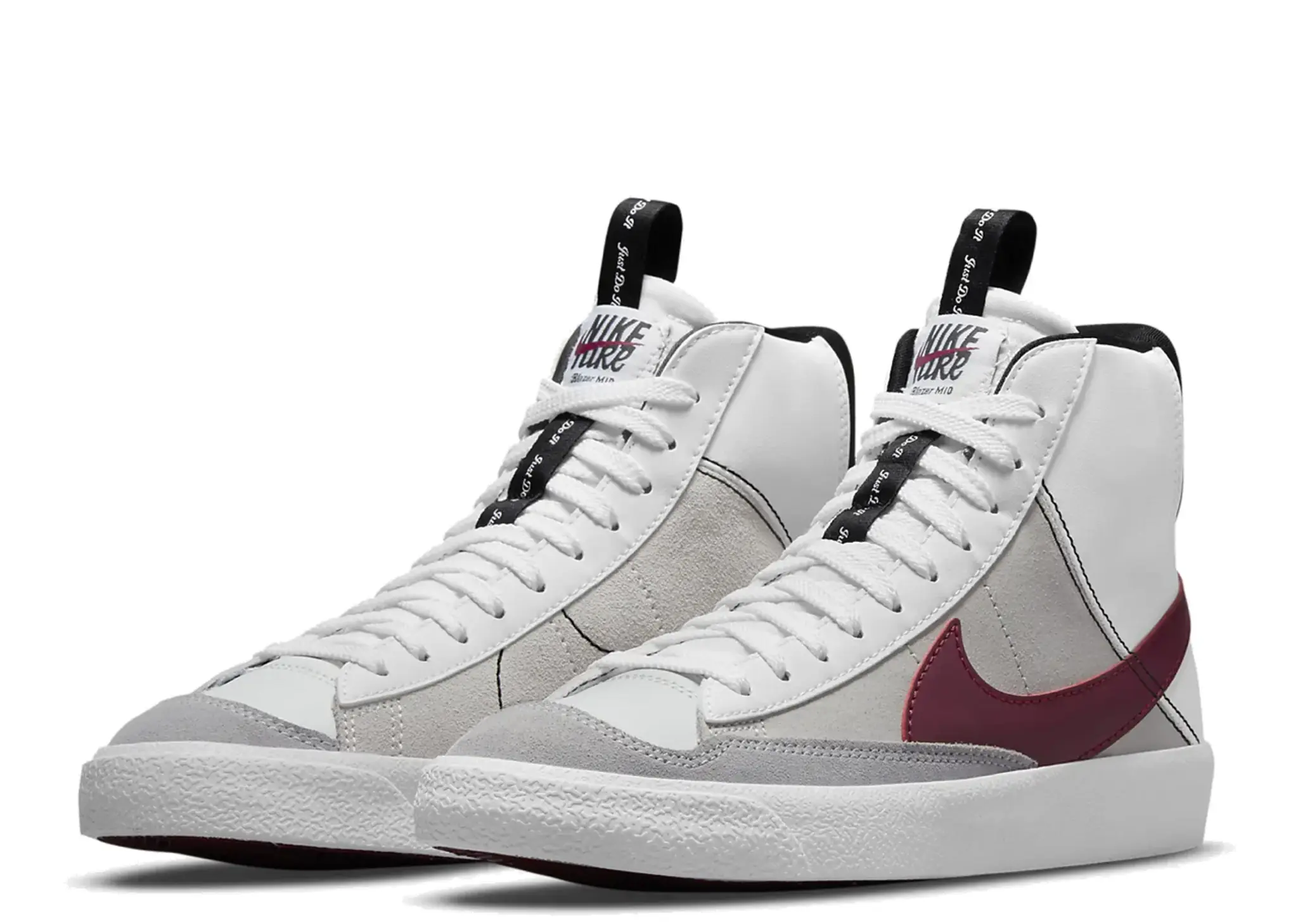Nike Blazer Mid '77 SE White Rush Maroon (Grade School) - photo 2
