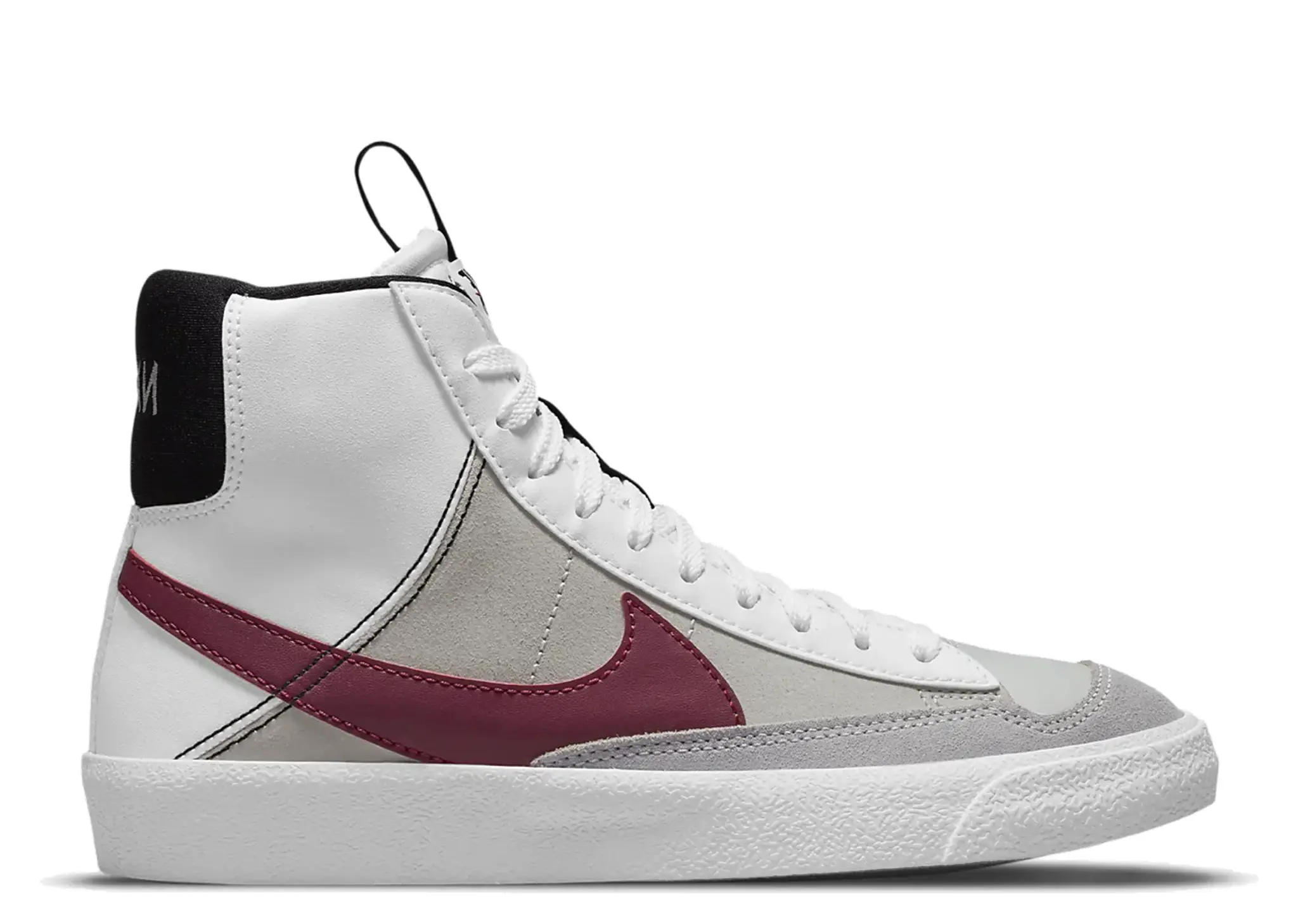 Nike Blazer Mid '77 SE White Rush Maroon (Grade School)
