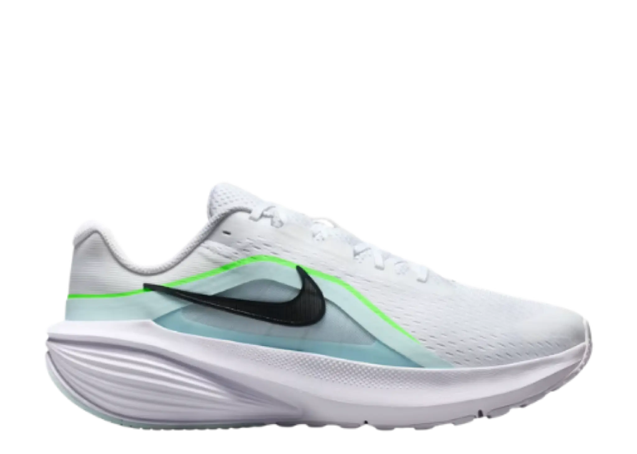 Nike Downshifter 14 White Glacier Blue Green Strike