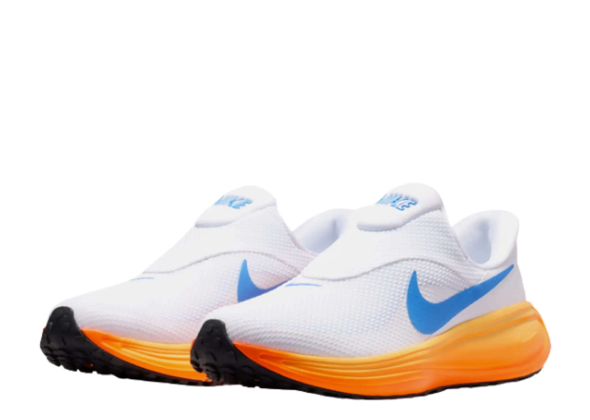 Nike Revolution 8 EasyOn White Hydrogen Blue Total Orange - photo 2