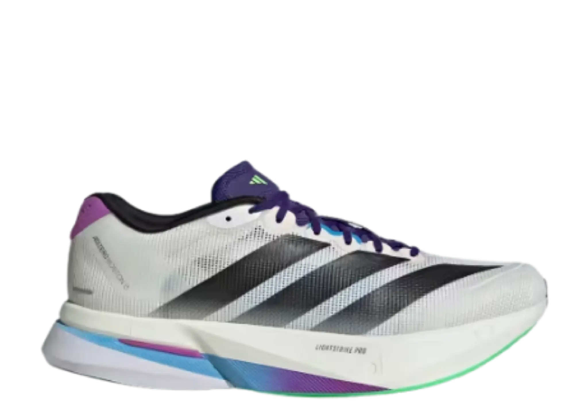 Adidas Adizero Boston 13 White Core Black Lime