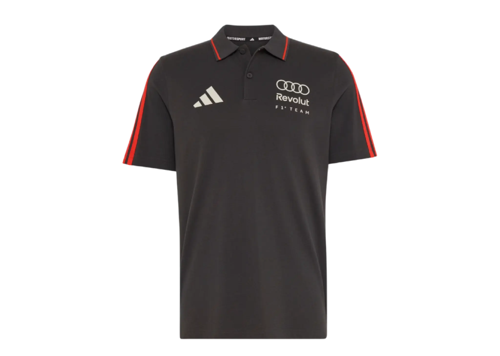 Adidas Audi Revolt Formula One Team DNA Polo Shirt Utility Black