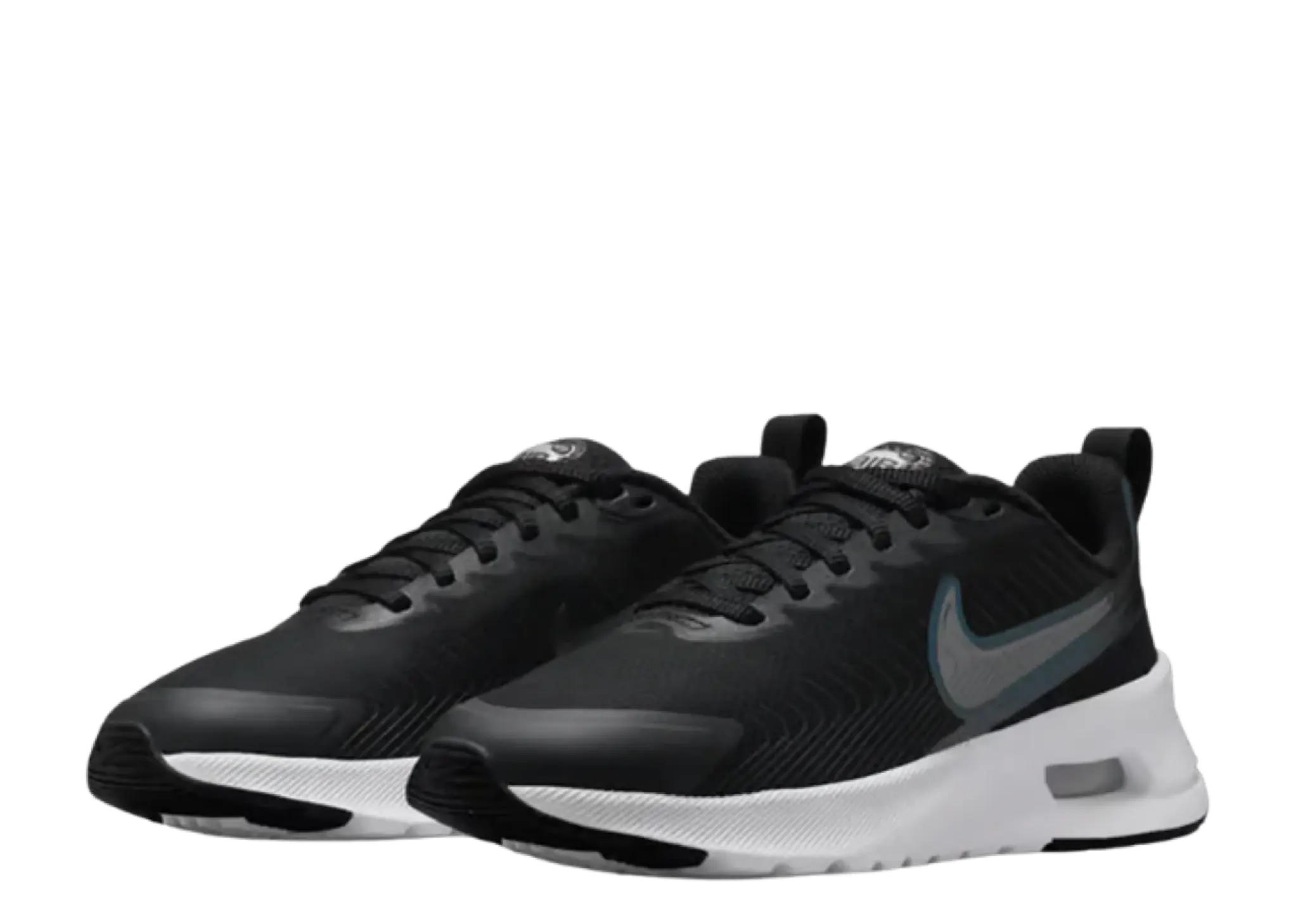 Nike Air Max Nuaxis Black White Metallic Dark Grey (Women's) - photo 2