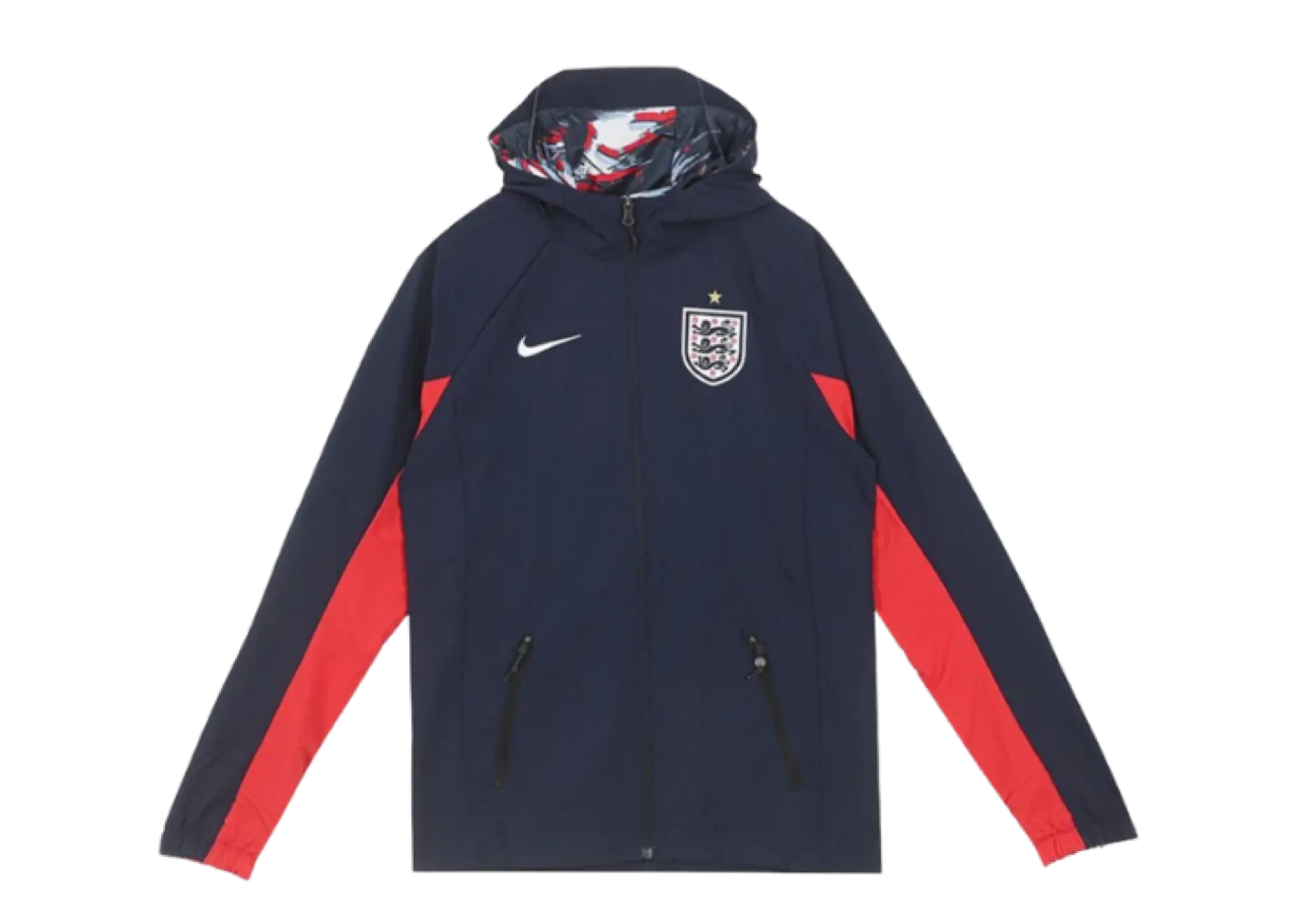 Nike England 2026 All Weather Fan Woven Jacket Obisidian Speed Red