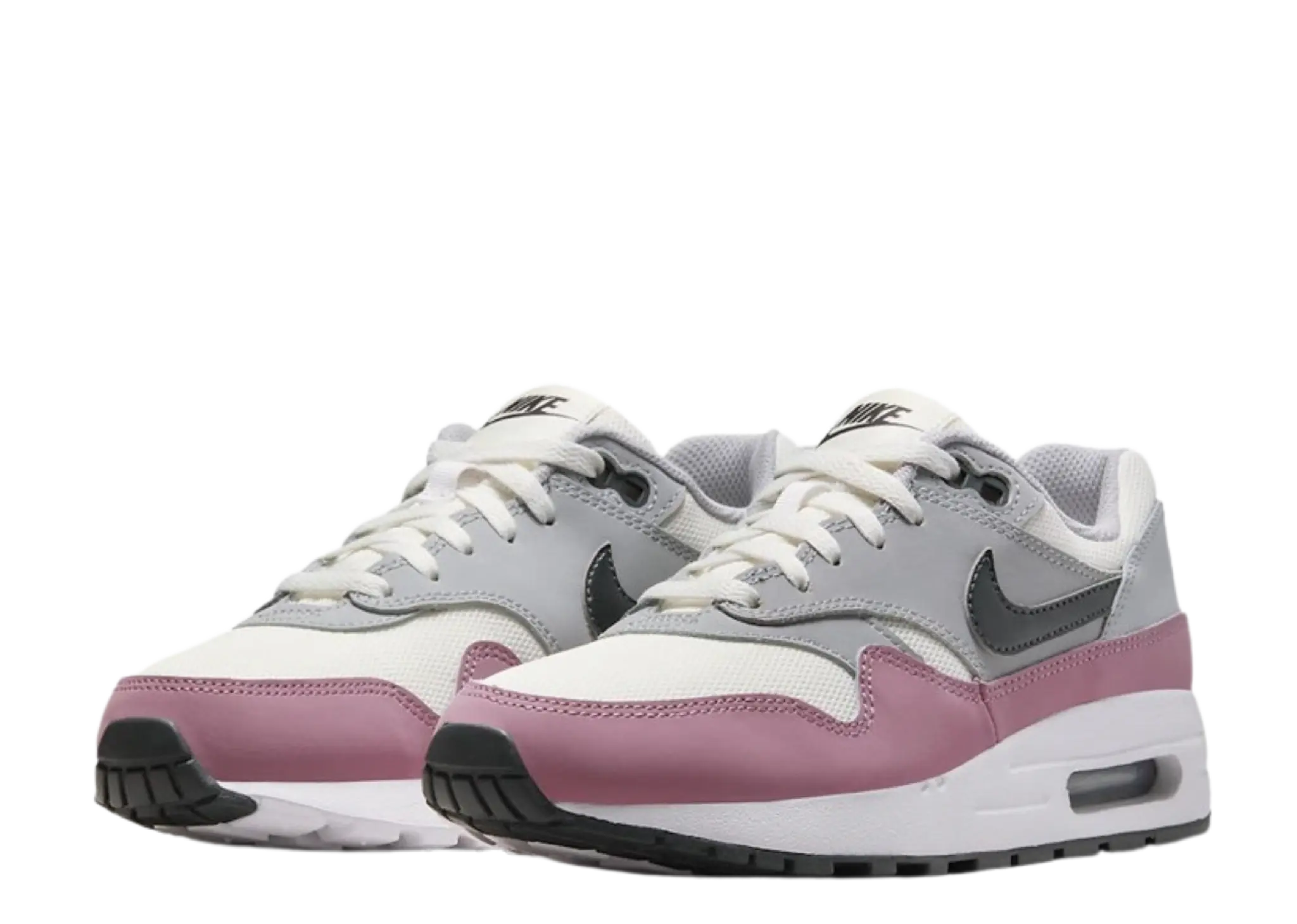Nike Air Max 1 Summit White Wolf Grey White Dark Smoke Grey (Grade School) - photo 2