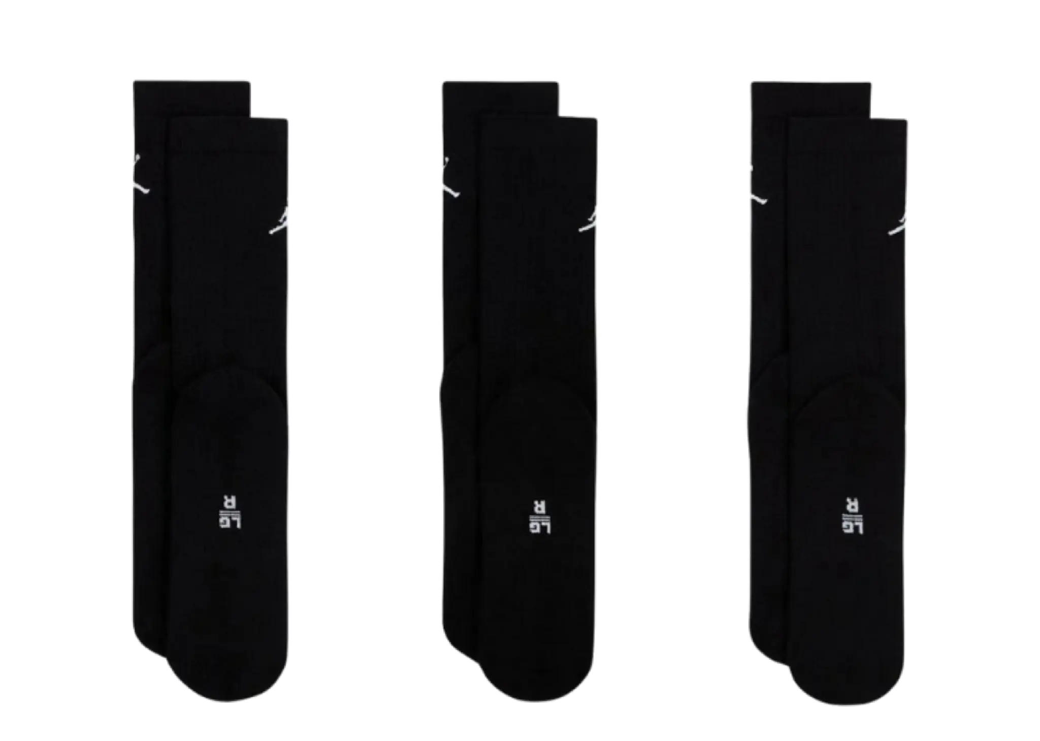 Nike Air Jordan Everyday Crew Socks Black (3 Pairs) - photo 2