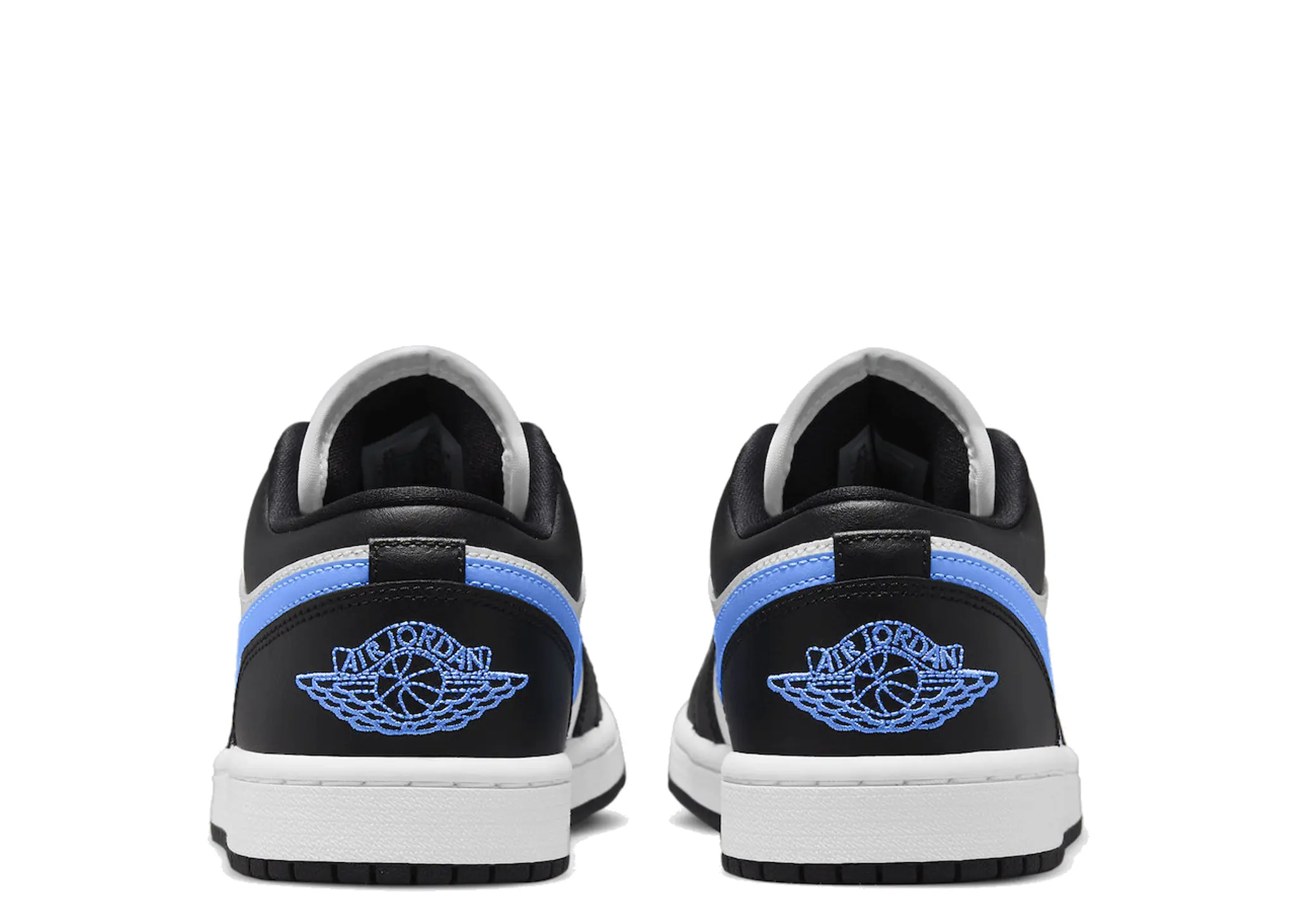 Air Jordan 1 Low Black University Blue White (Women's) - photo 3