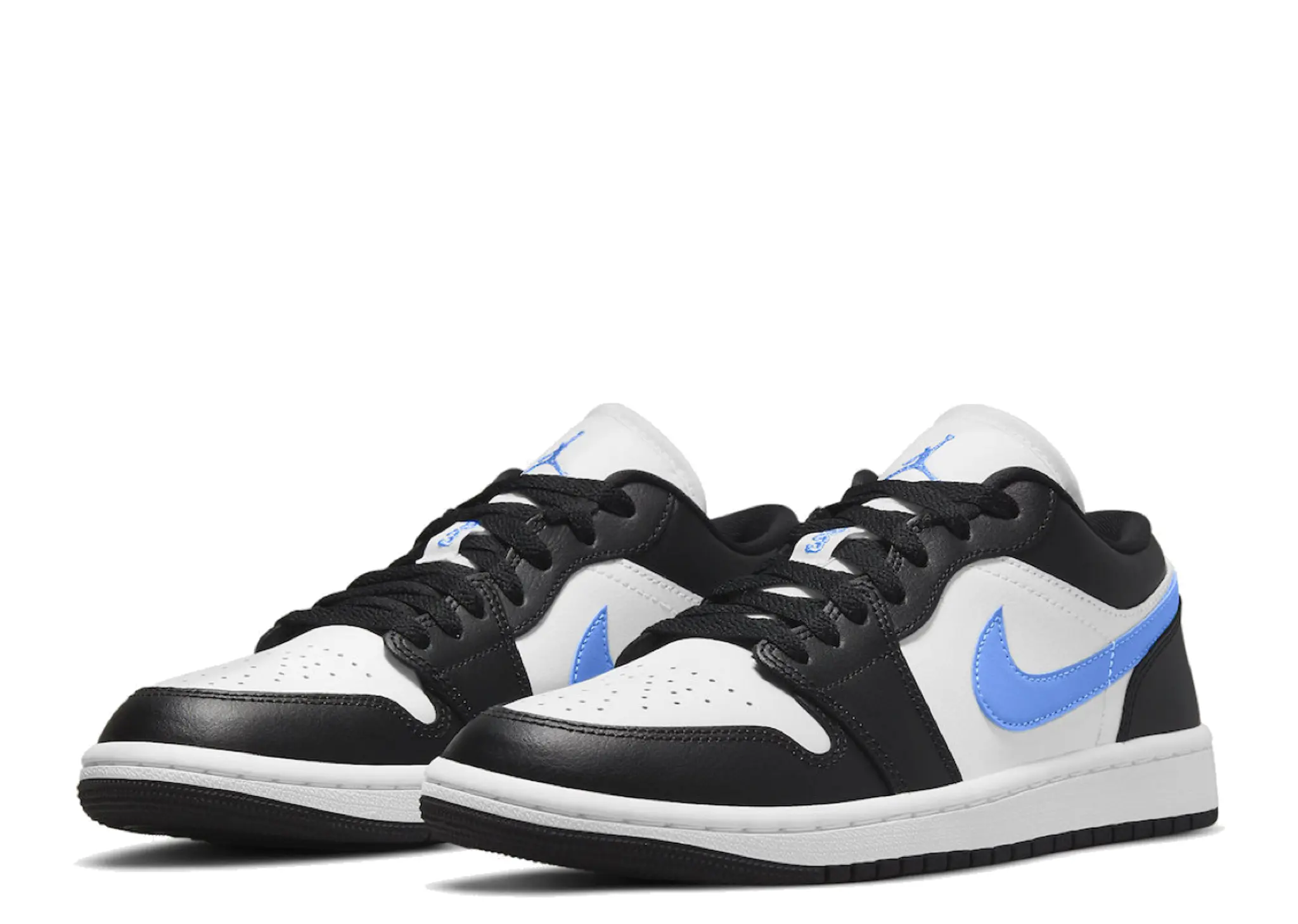 Air Jordan 1 Low Black University Blue White (Women's) - photo 2