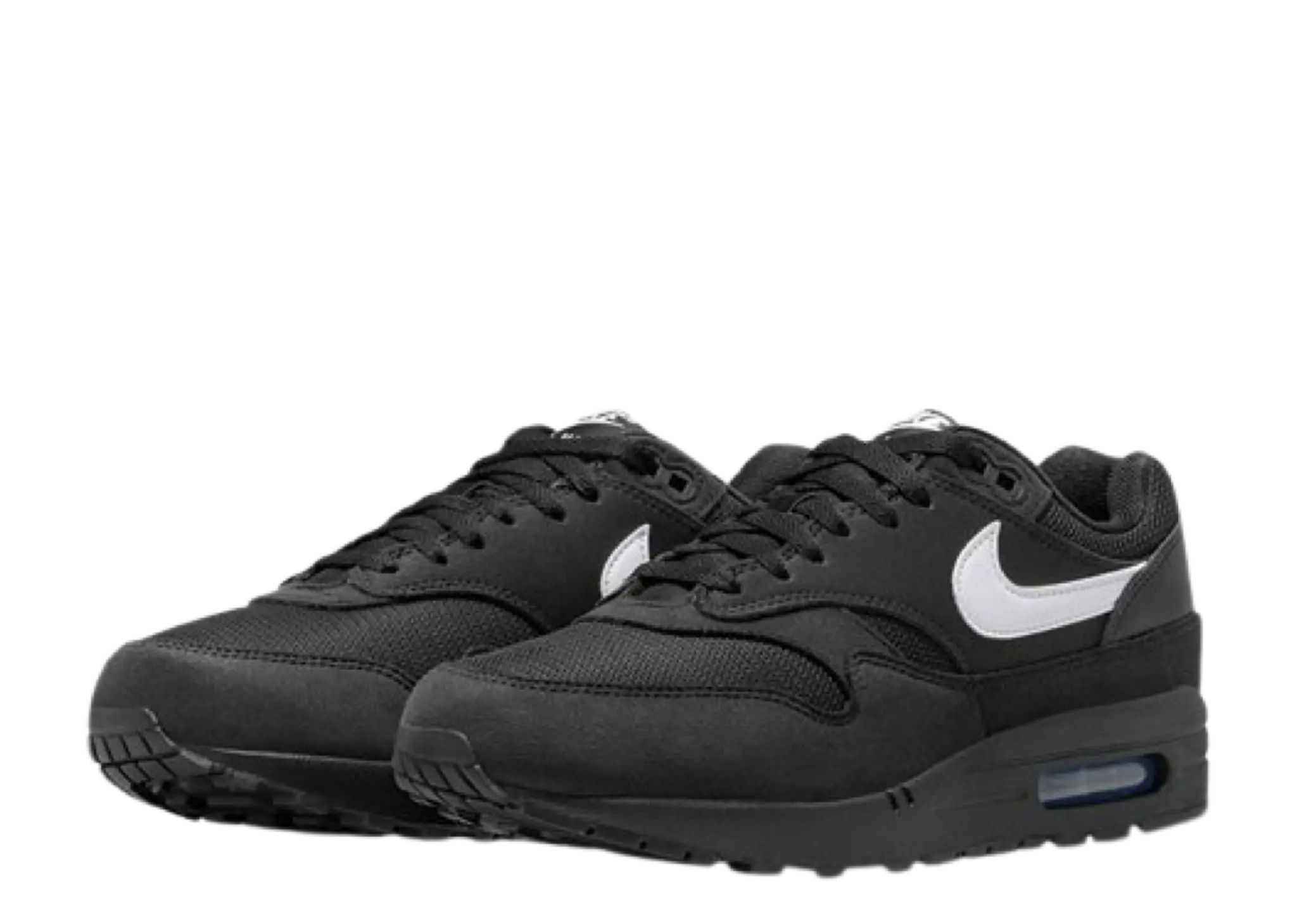 Nike Air Max 1 Black White Swoosh - photo 2